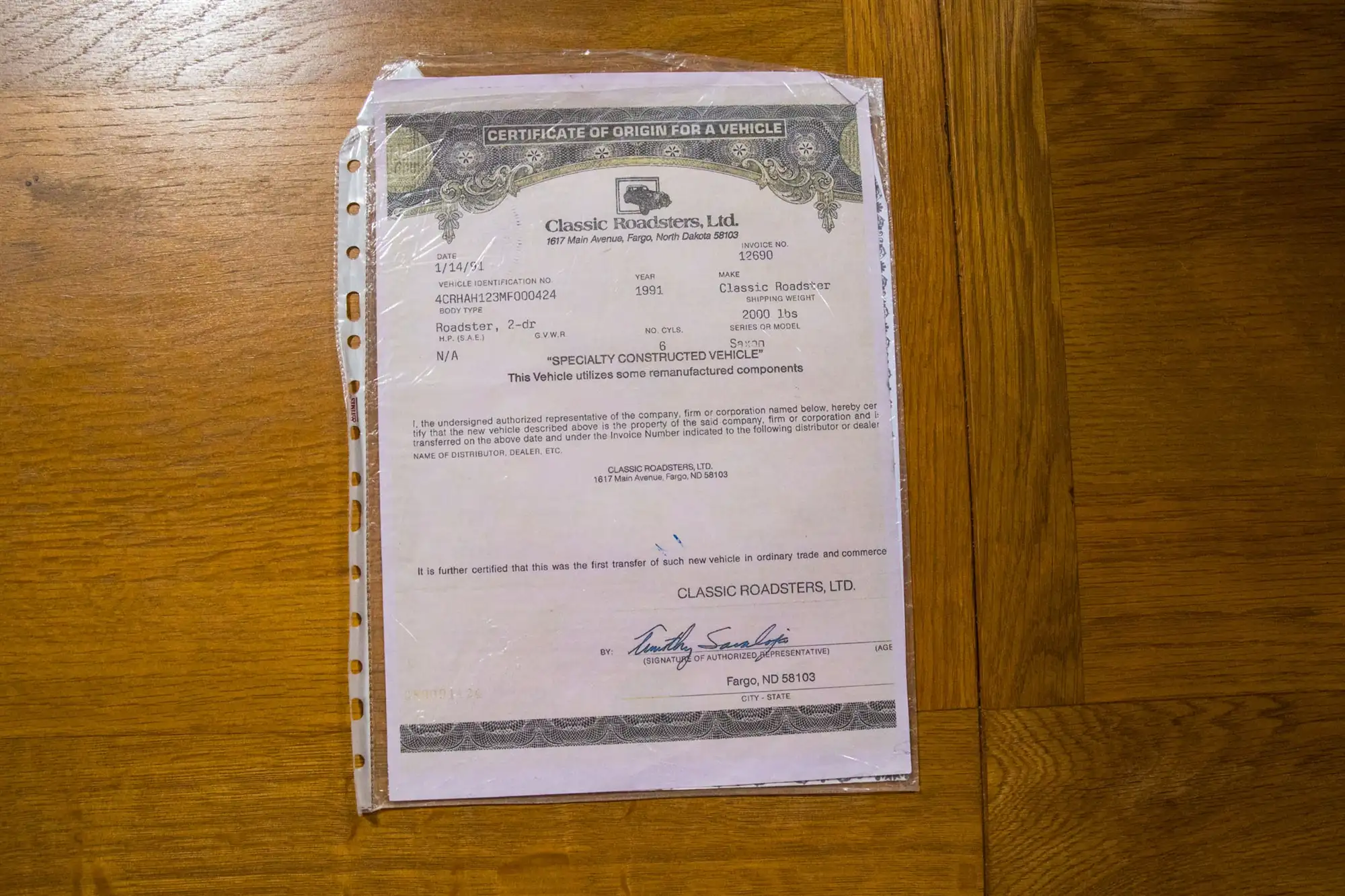 1991 Classic Roadsters Saxon 'Healey' 2.8 Convertible-For Sale