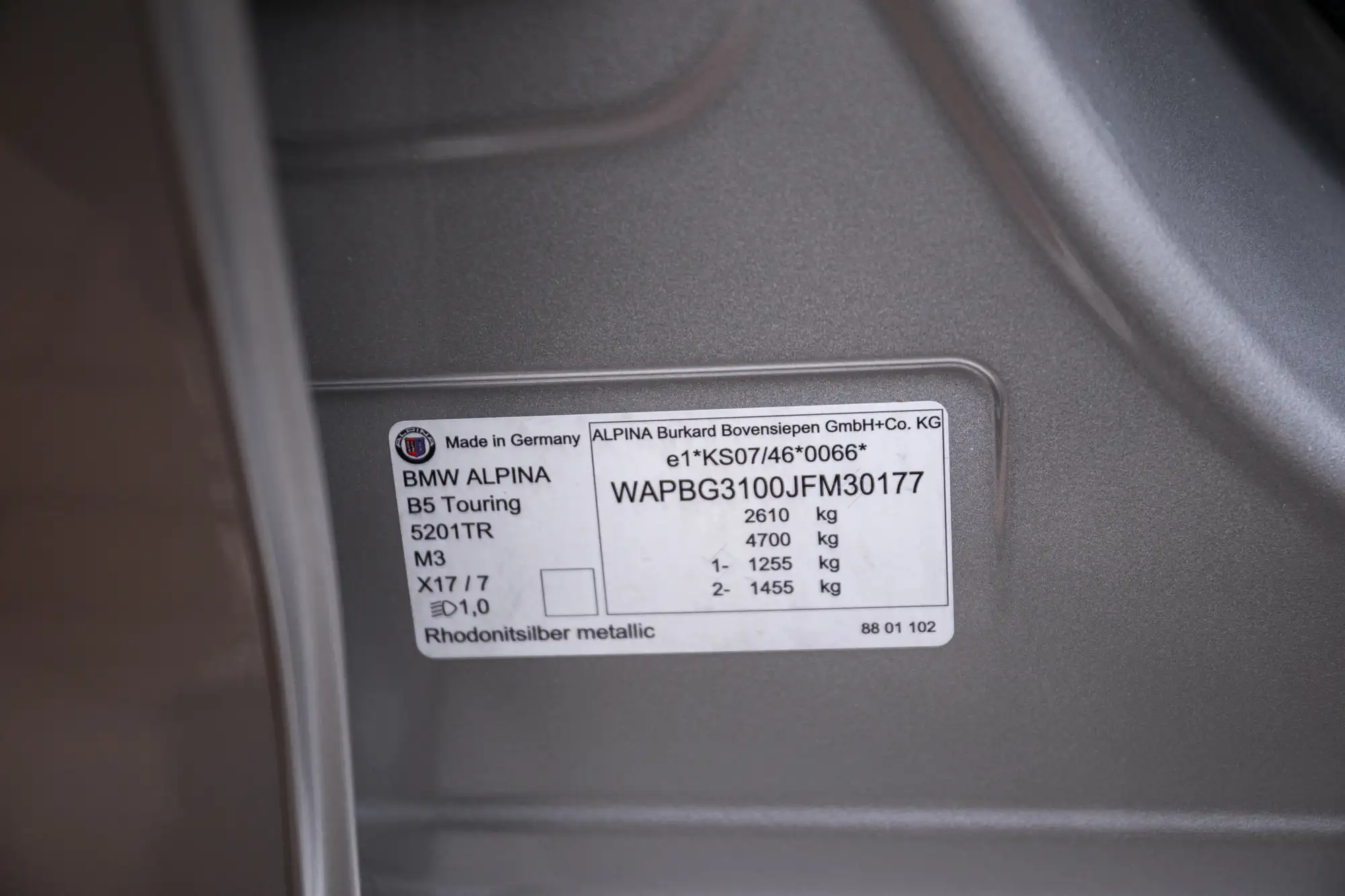 2018 BMW Alpina B5 Touring-Sold