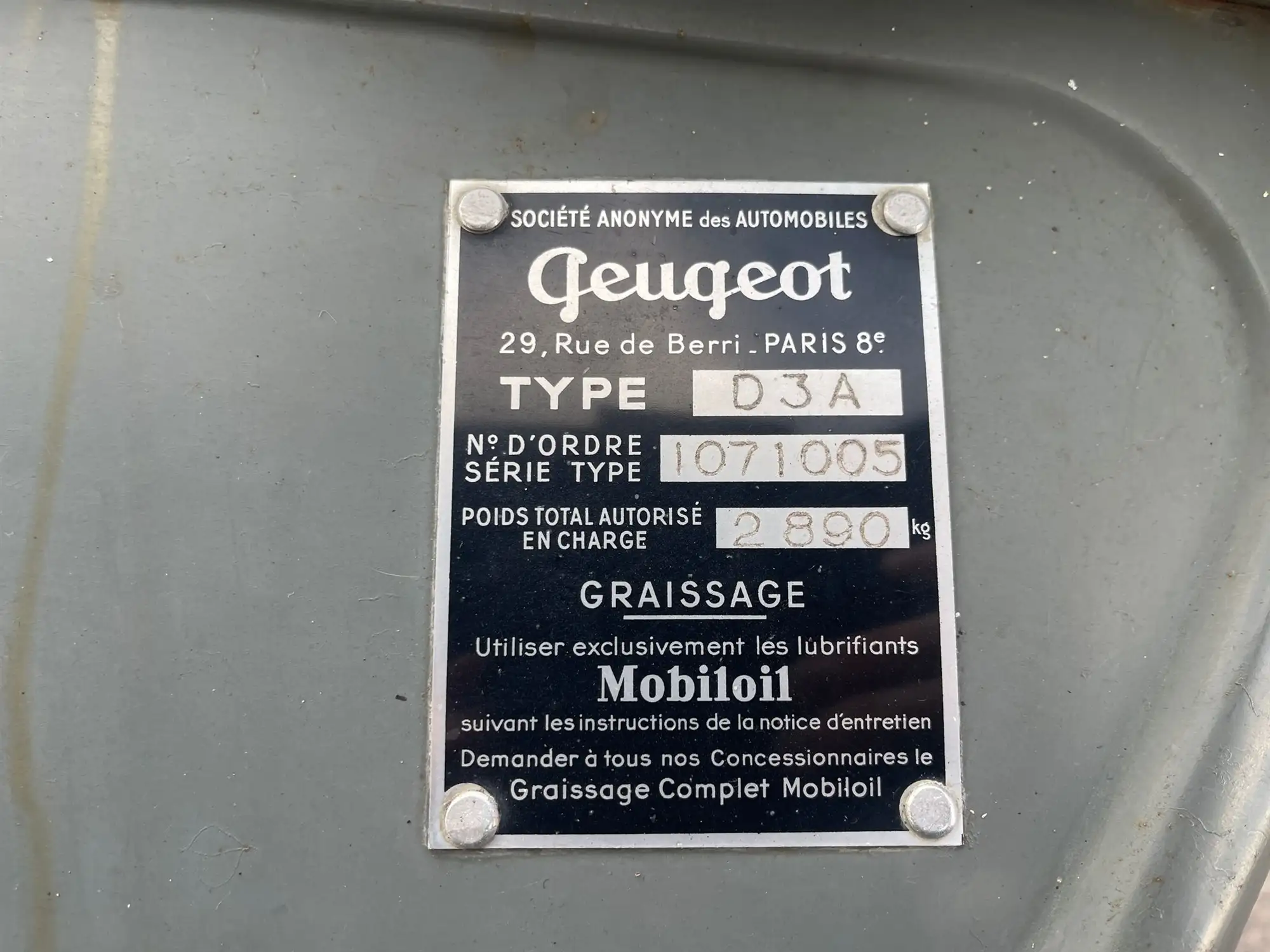 1955 Peugeot D3B Minibus Van-Sold
