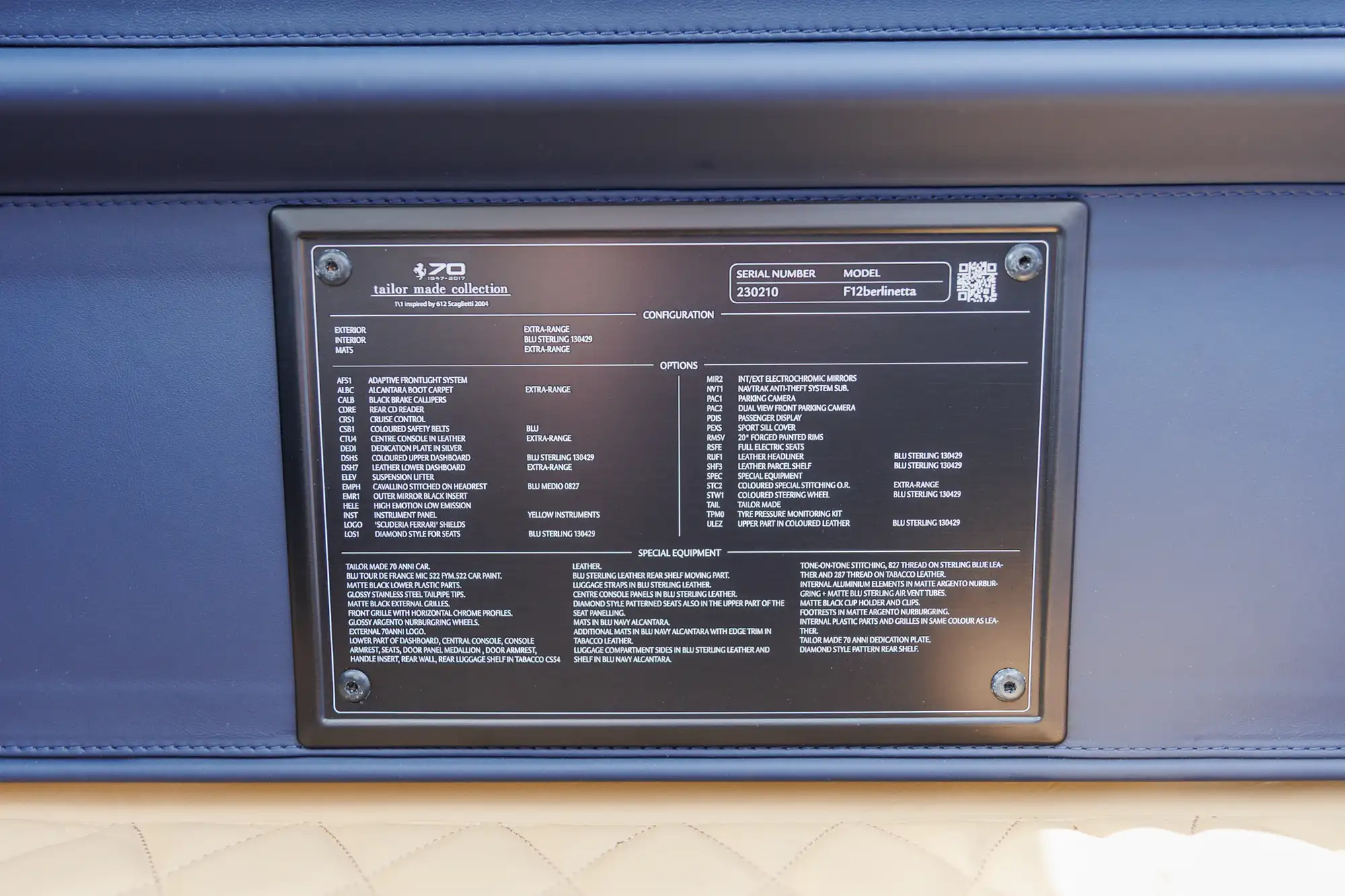 2017 Ferrari F12 Berlinetta 70th Anniversary– The Scaglietti-For Sale