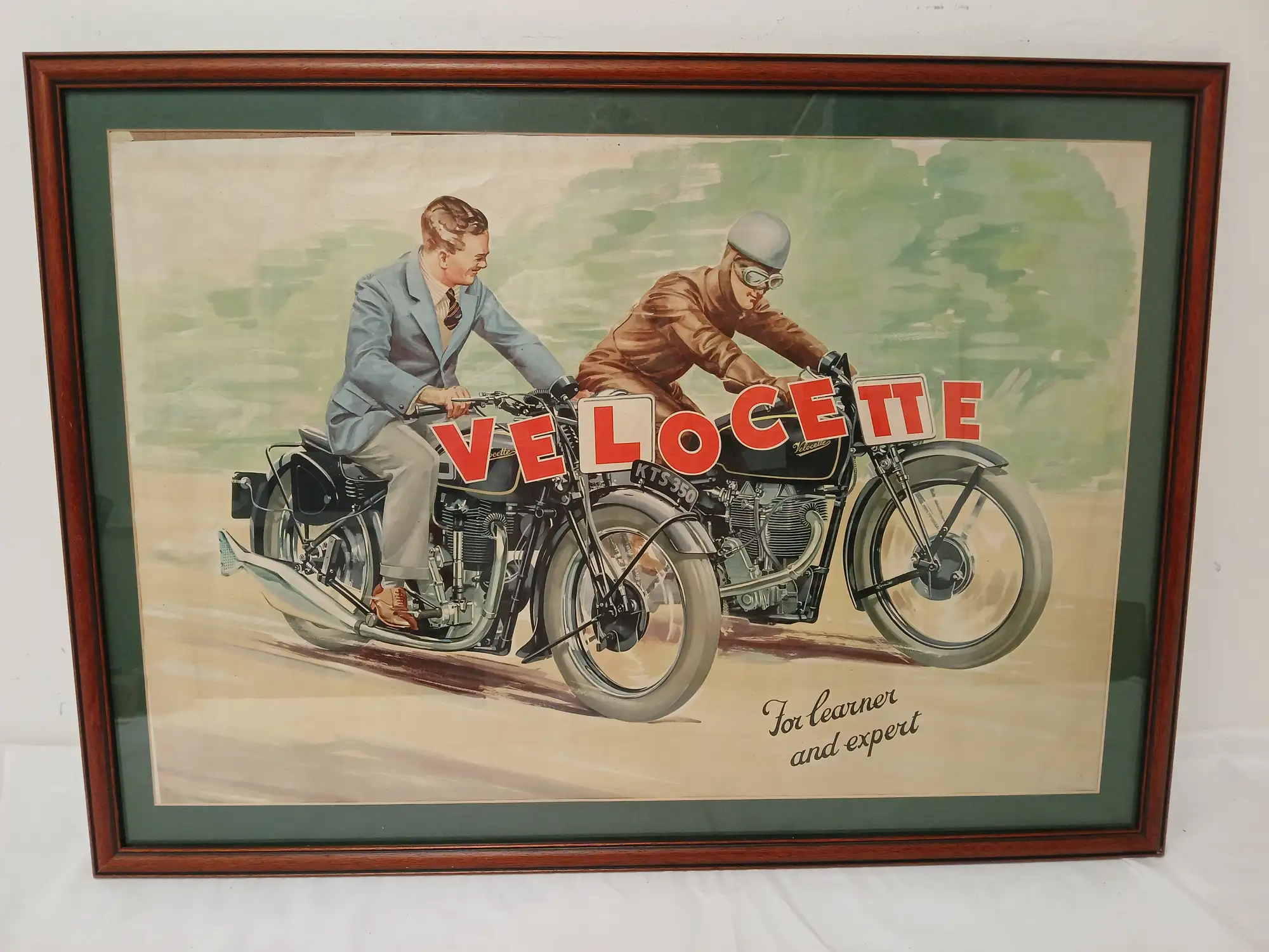 Very Rare Original 1930s Velocette Advertising Poster-Sold