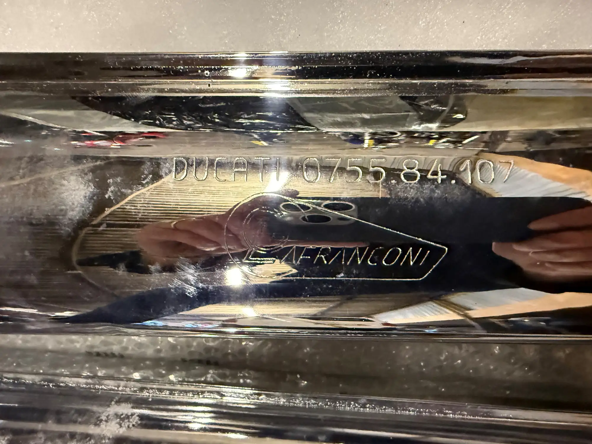 Six Ducati Lanfranconi Exhaust Pipes/Silencers -Sold