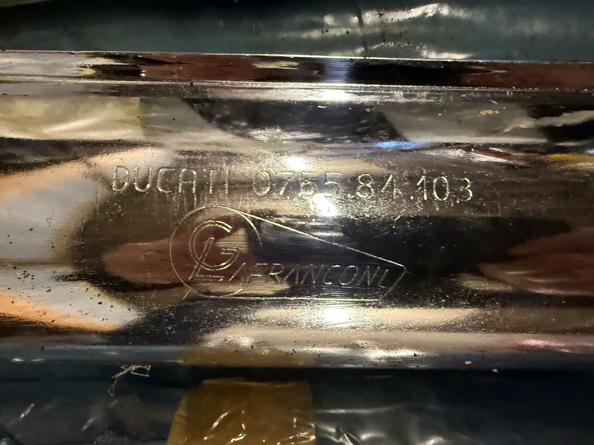 Six Ducati Lanfranconi Exhaust Pipes/Silencers -Sold