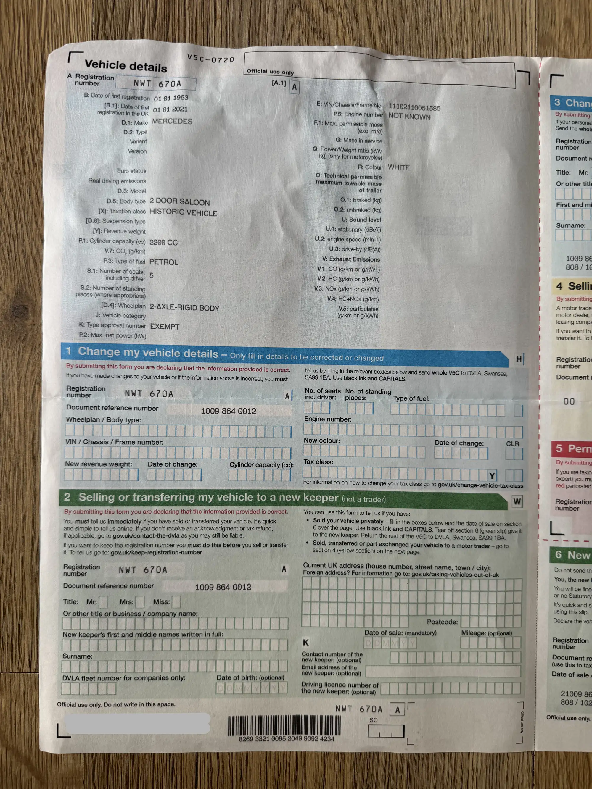 1963 Mercedes-Benz 220SE W111-For Sale