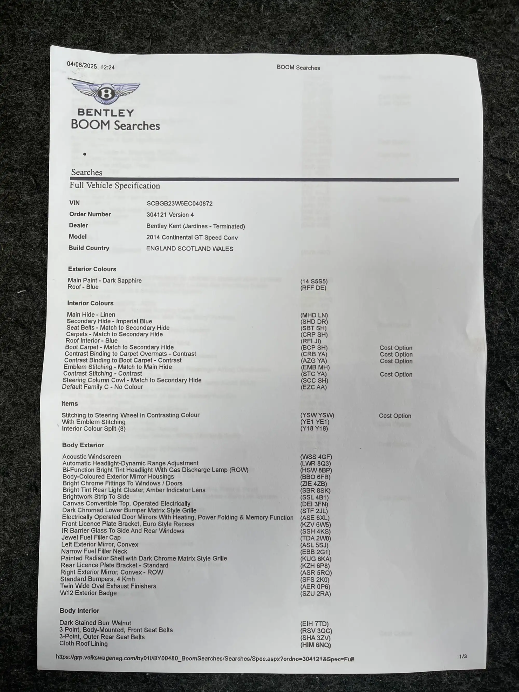 2014 Bentley Continental GTC Speed W12-Sold