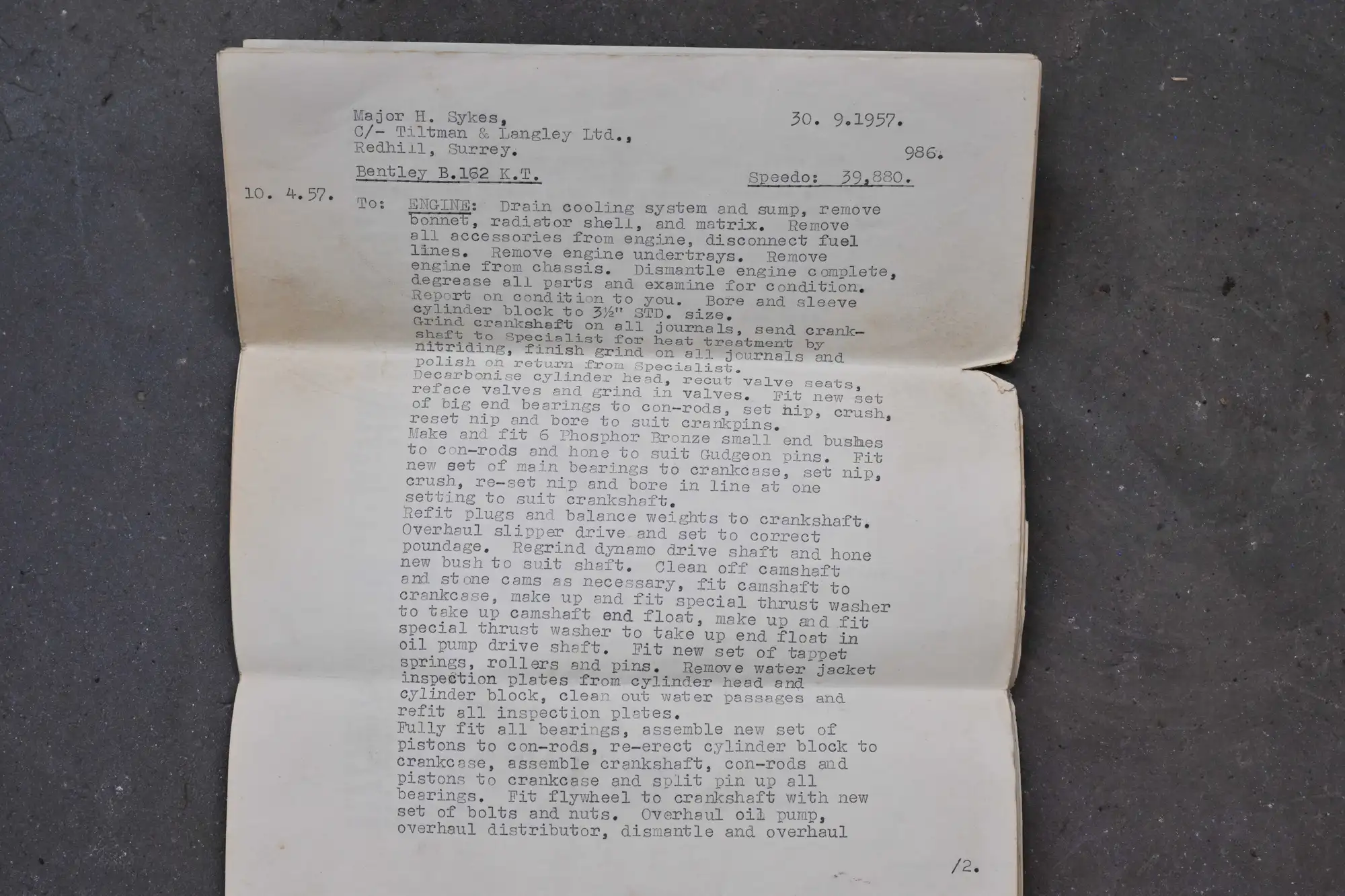 1938 Bentley 4 1/4 Litre Park Ward Pillarless Saloon-Sold