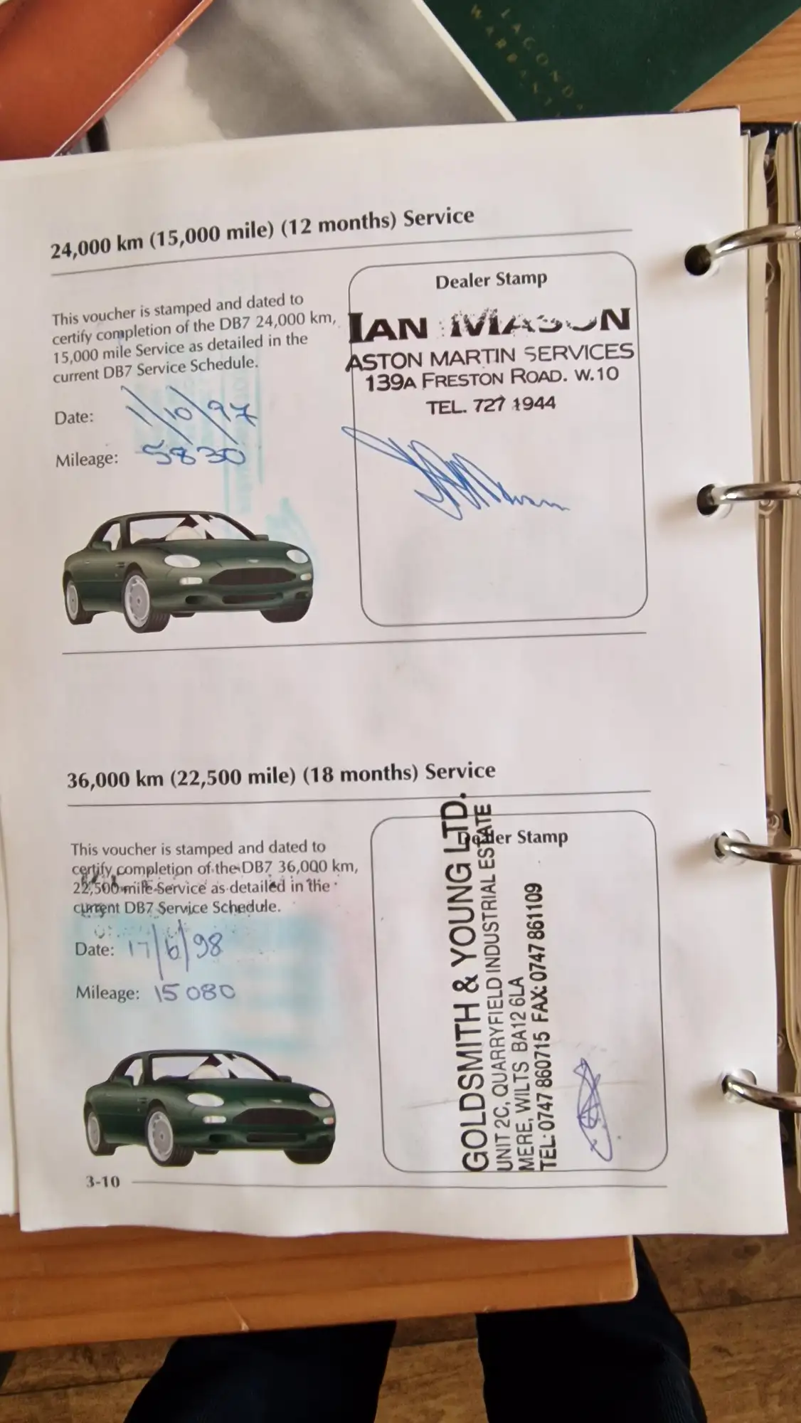 1995 Aston Martin DB7 - Manual-Sold