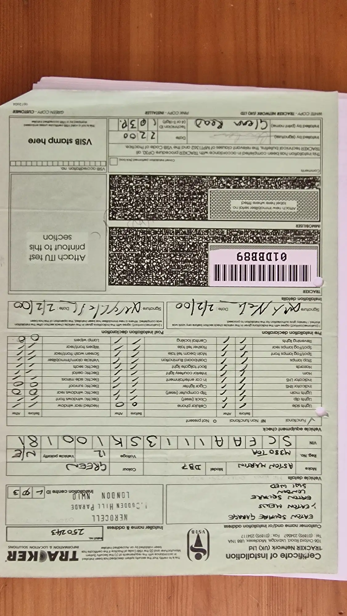 1995 Aston Martin DB7 - Manual-Sold
