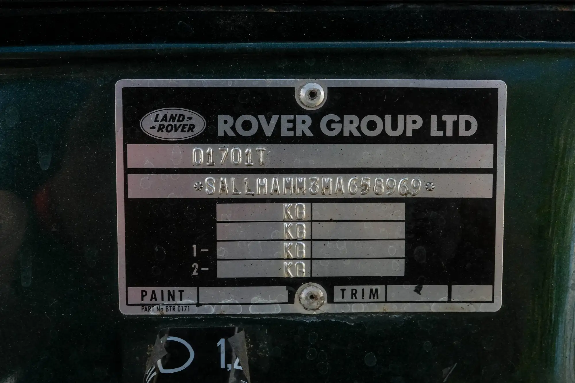 1994 Range Rover Vogue SE-Sold