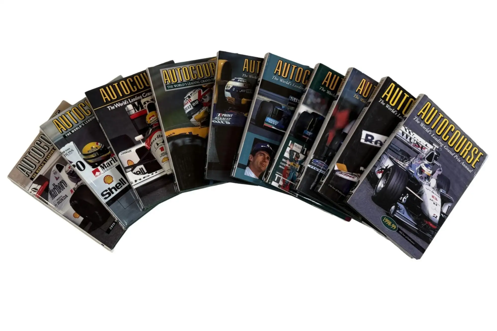 Autocourse - Ten Consecutive Editions dated  1989-90/1998-99-For Sale