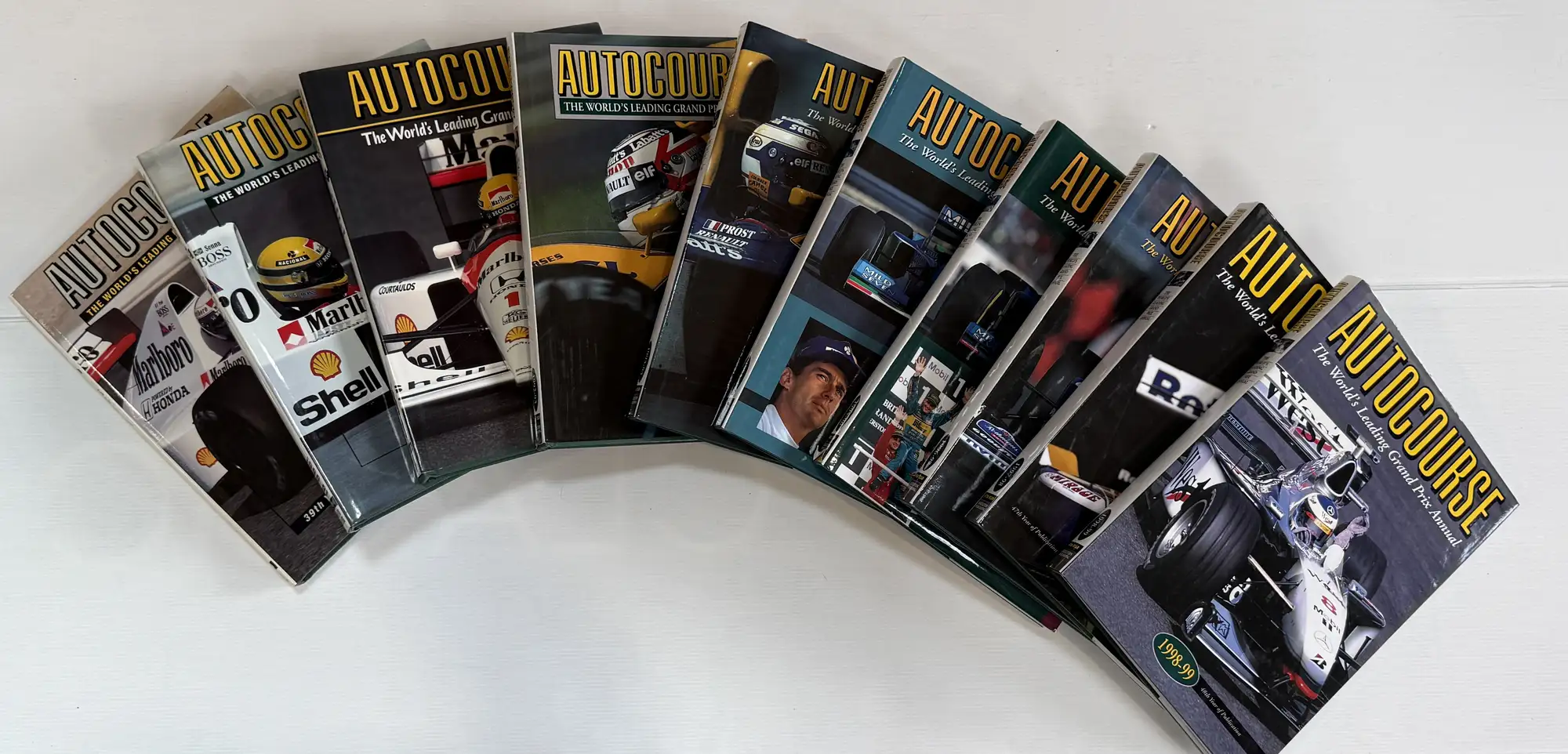 Autocourse - Ten Consecutive Editions dated  1989-90/1998-99-For Sale
