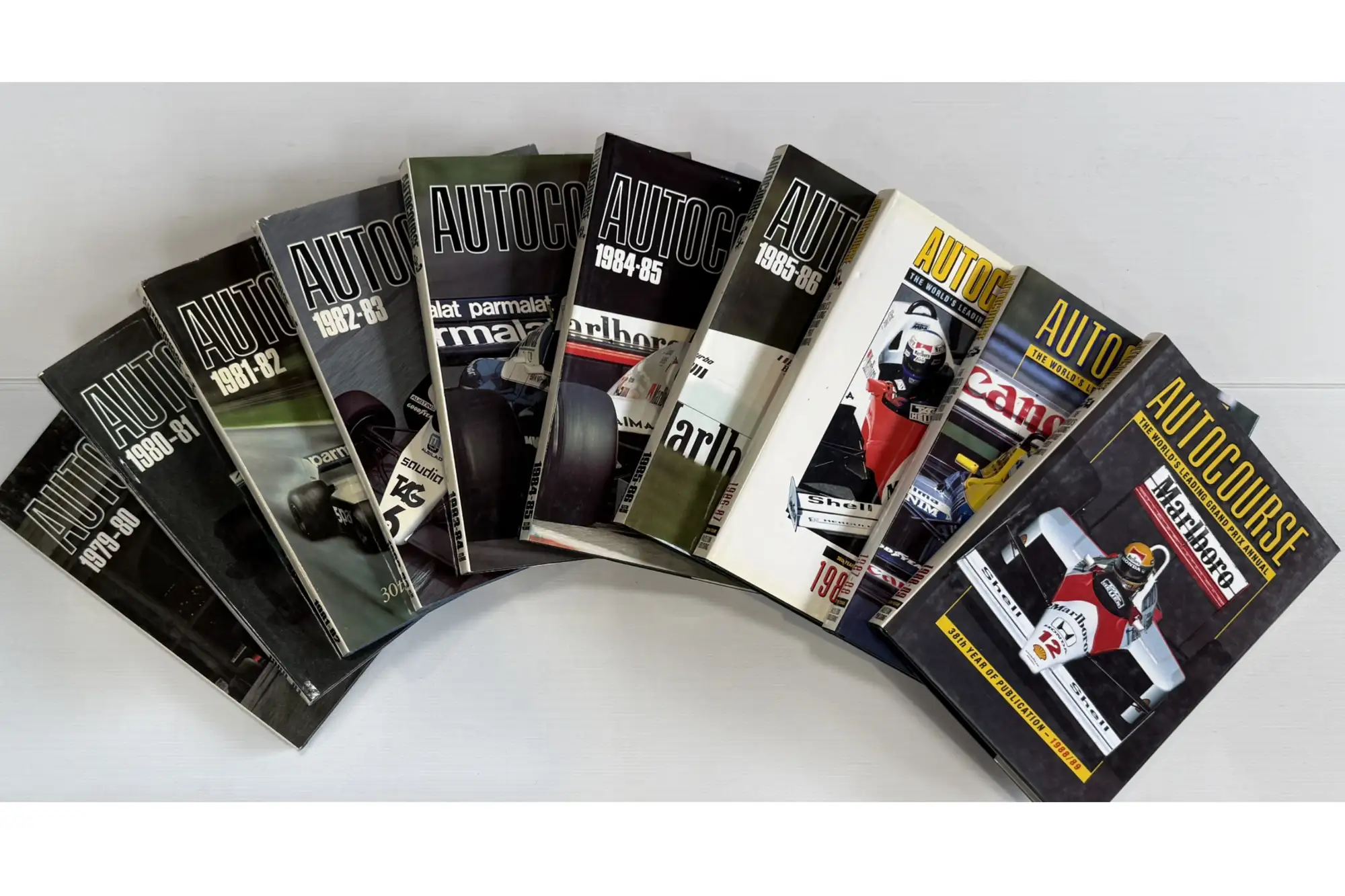 Autocourse - Ten Consecutive Editions dated 1979 -80/1988-89-For Sale