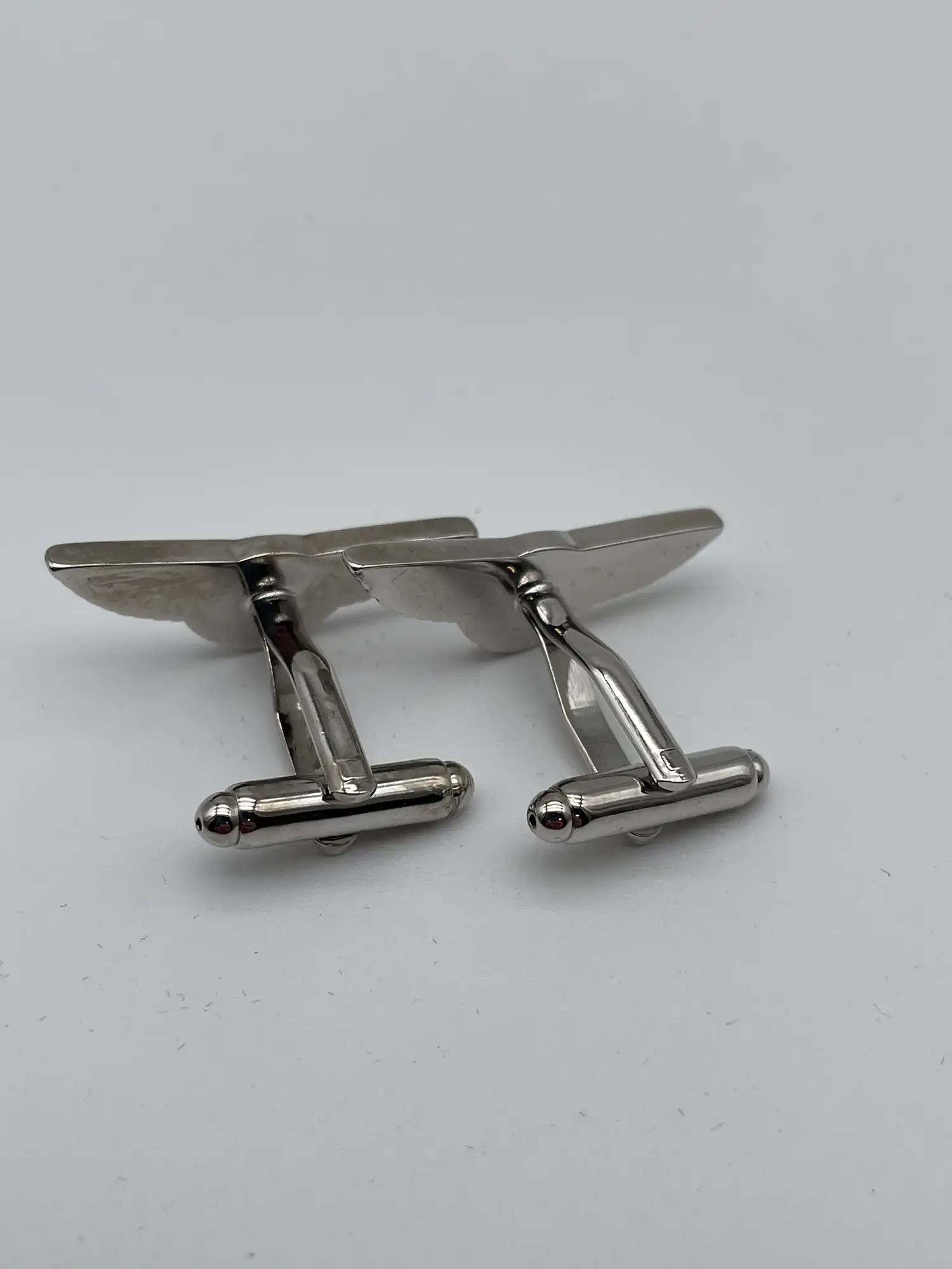Unused, Plated and Enamelled Rolls-Royce and Bentley Cufflin-For Sale