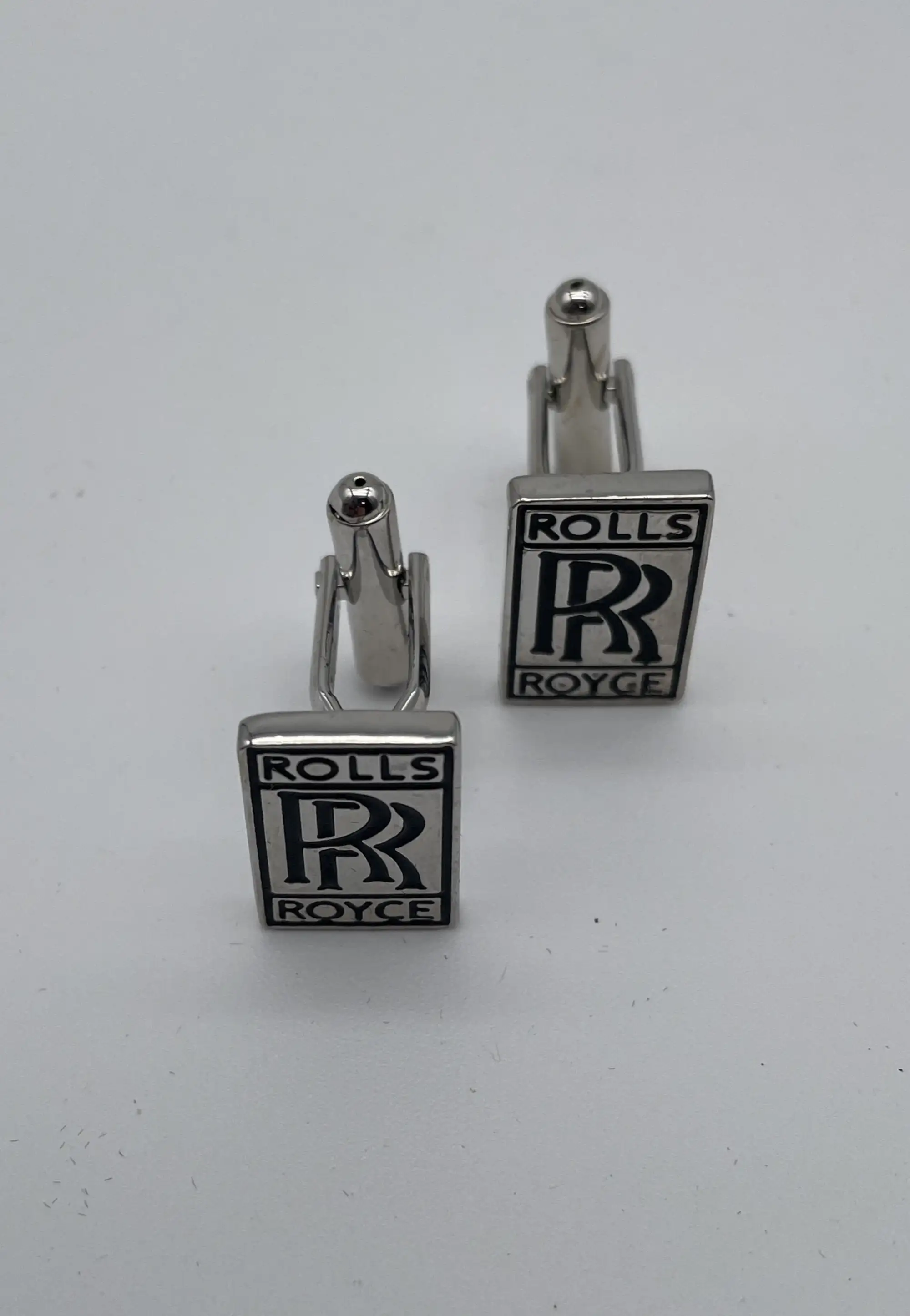 Unused, Plated and Enamelled Rolls-Royce and Bentley Cufflin-For Sale