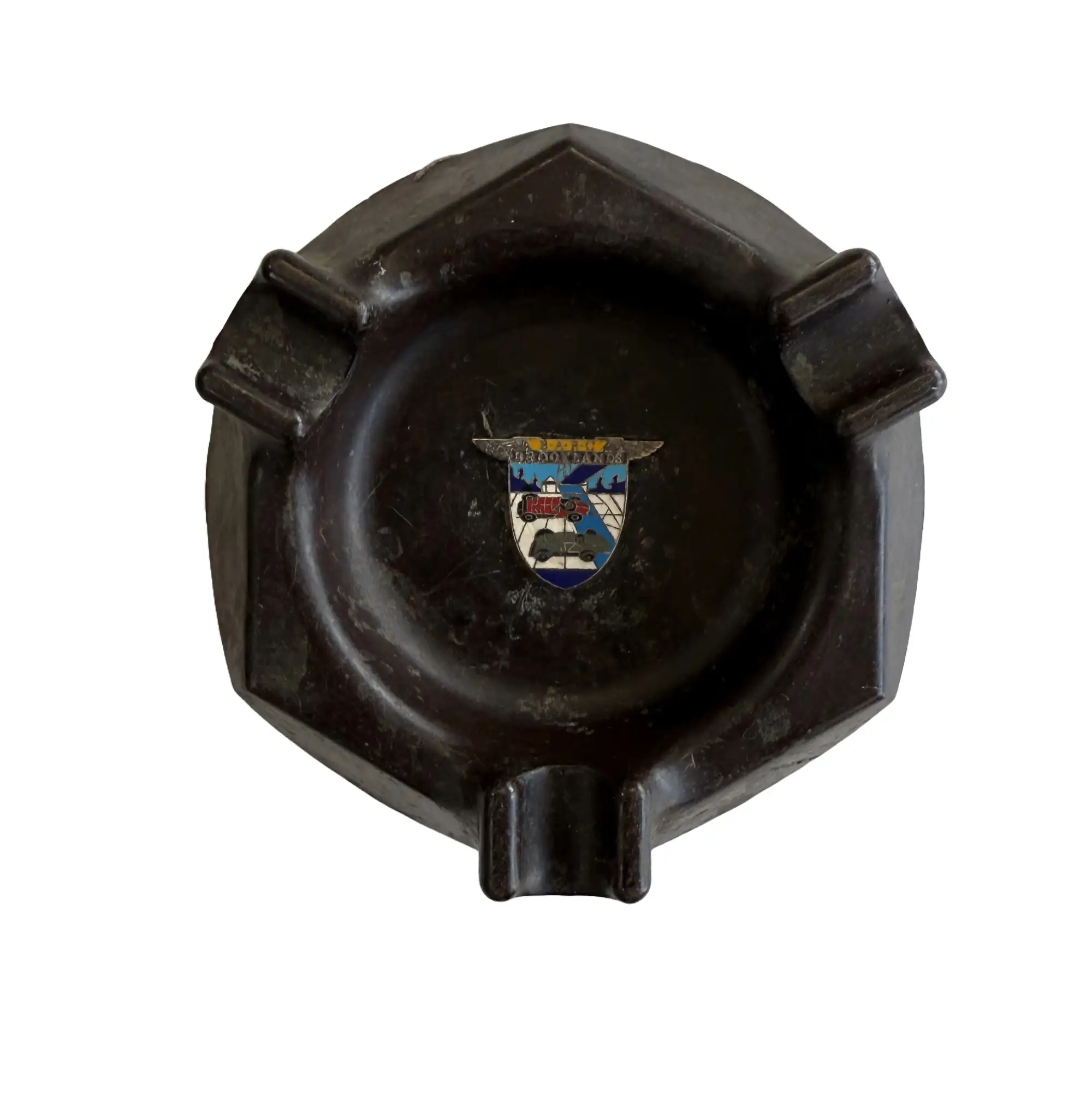 1930 Brown Bakelite Countertop Ashtray-For Sale