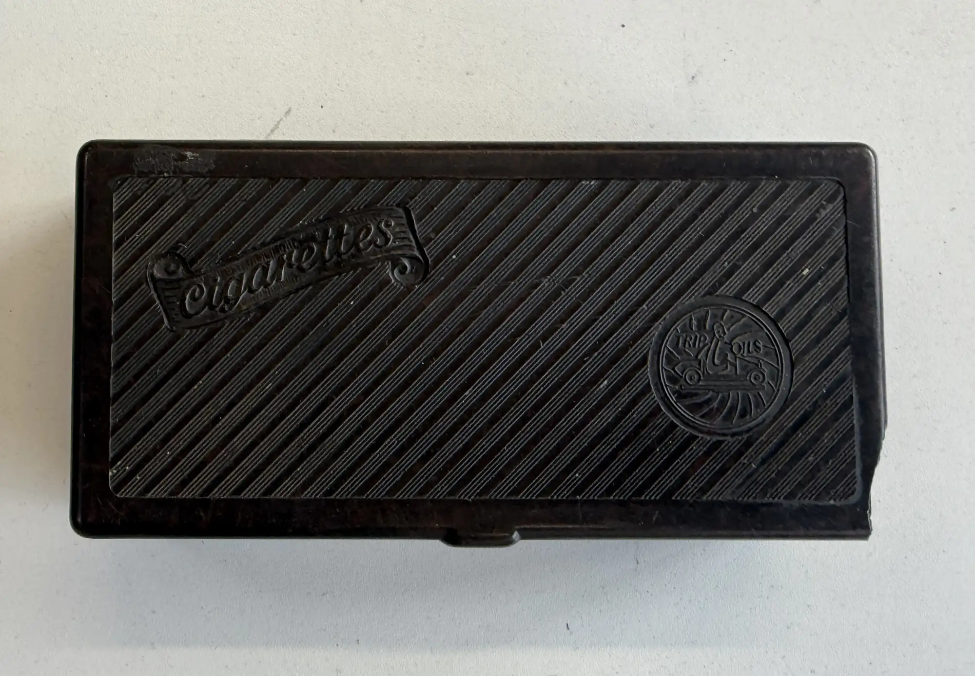 1930 Brown Bakelite Countertop Ashtray-For Sale