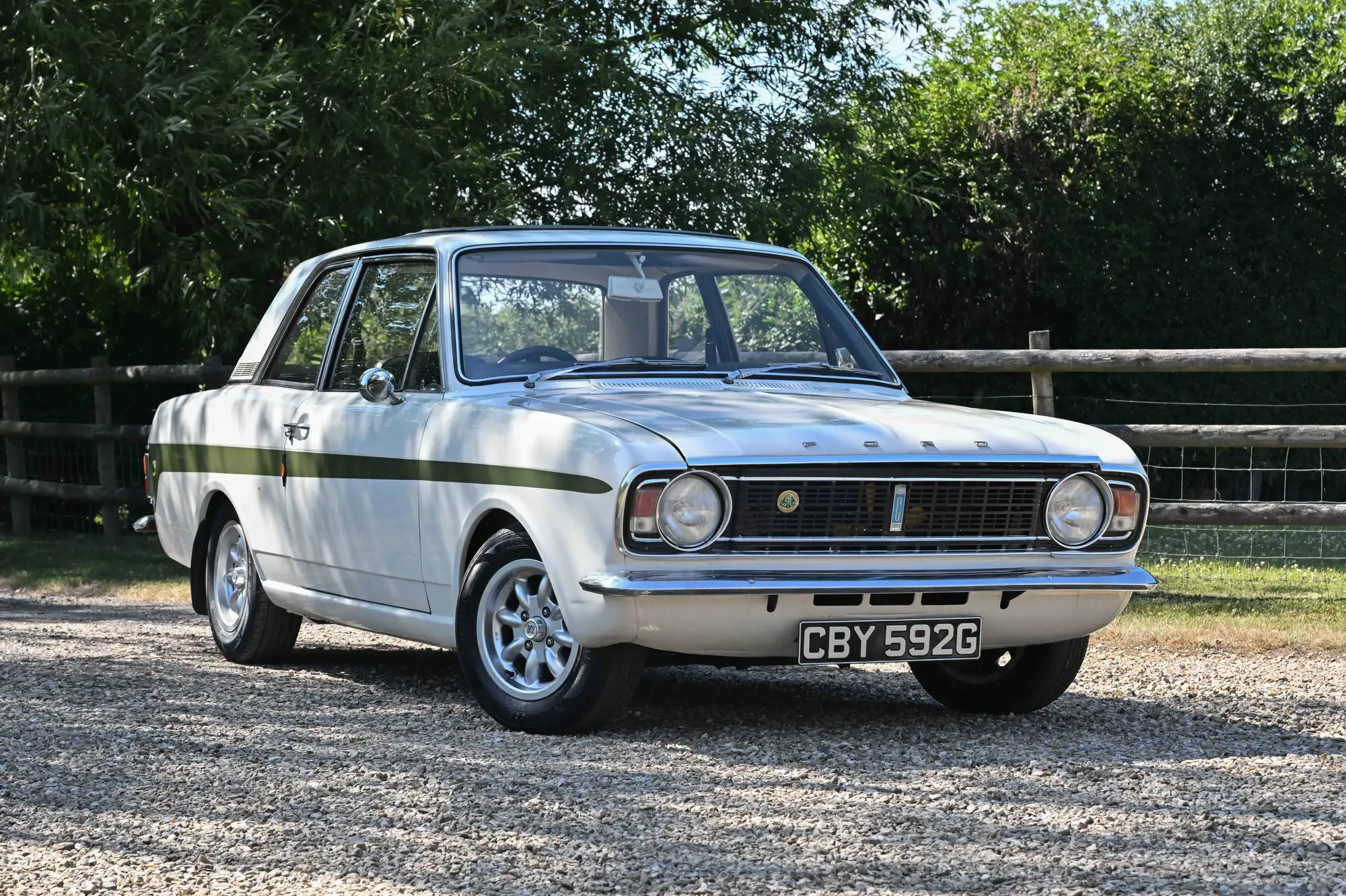 Historic Rally Association | A works Lotus Cortina from years ago