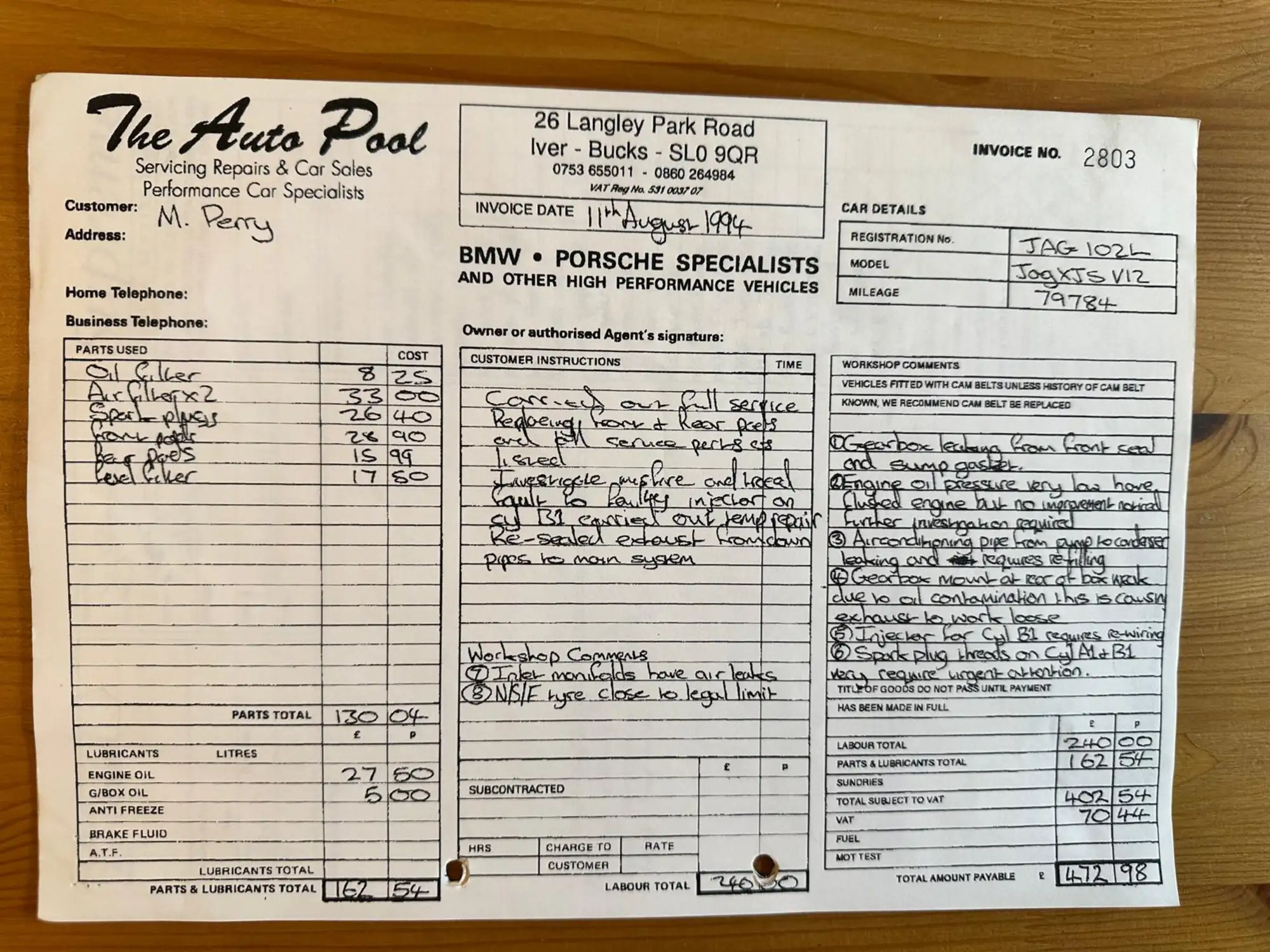 1988 Jaguar XJS V12 Convertible-Sold