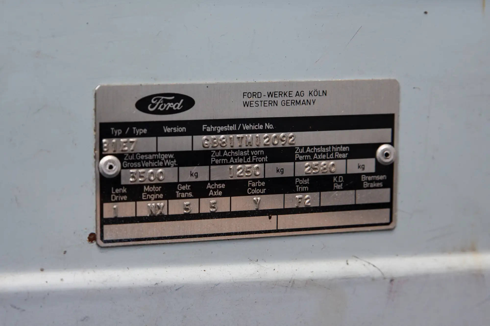 1977 Ford Transit ex-Fire Engine - 8,367km-Sold