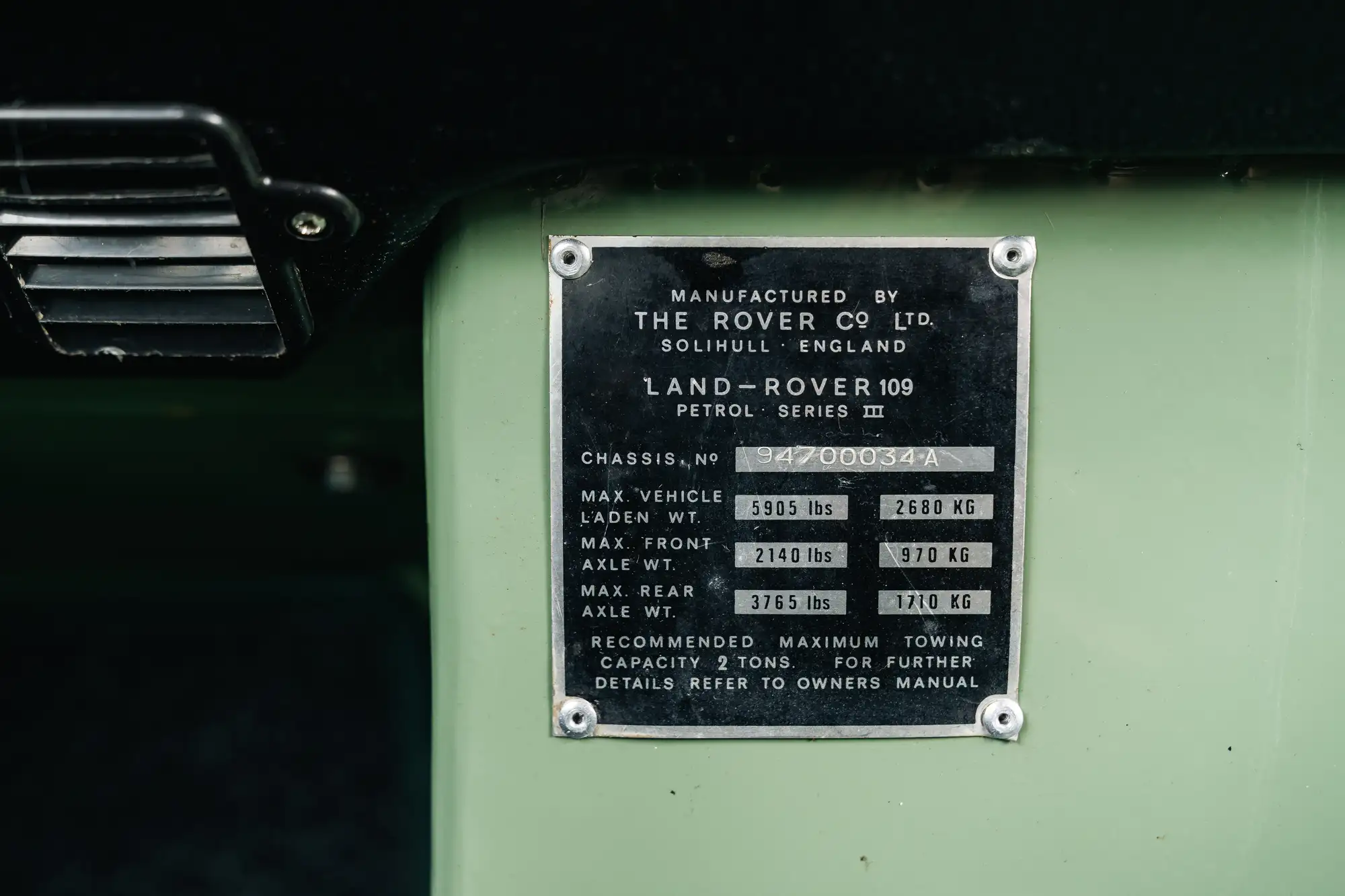 1971 Land Rover Srs 3 109