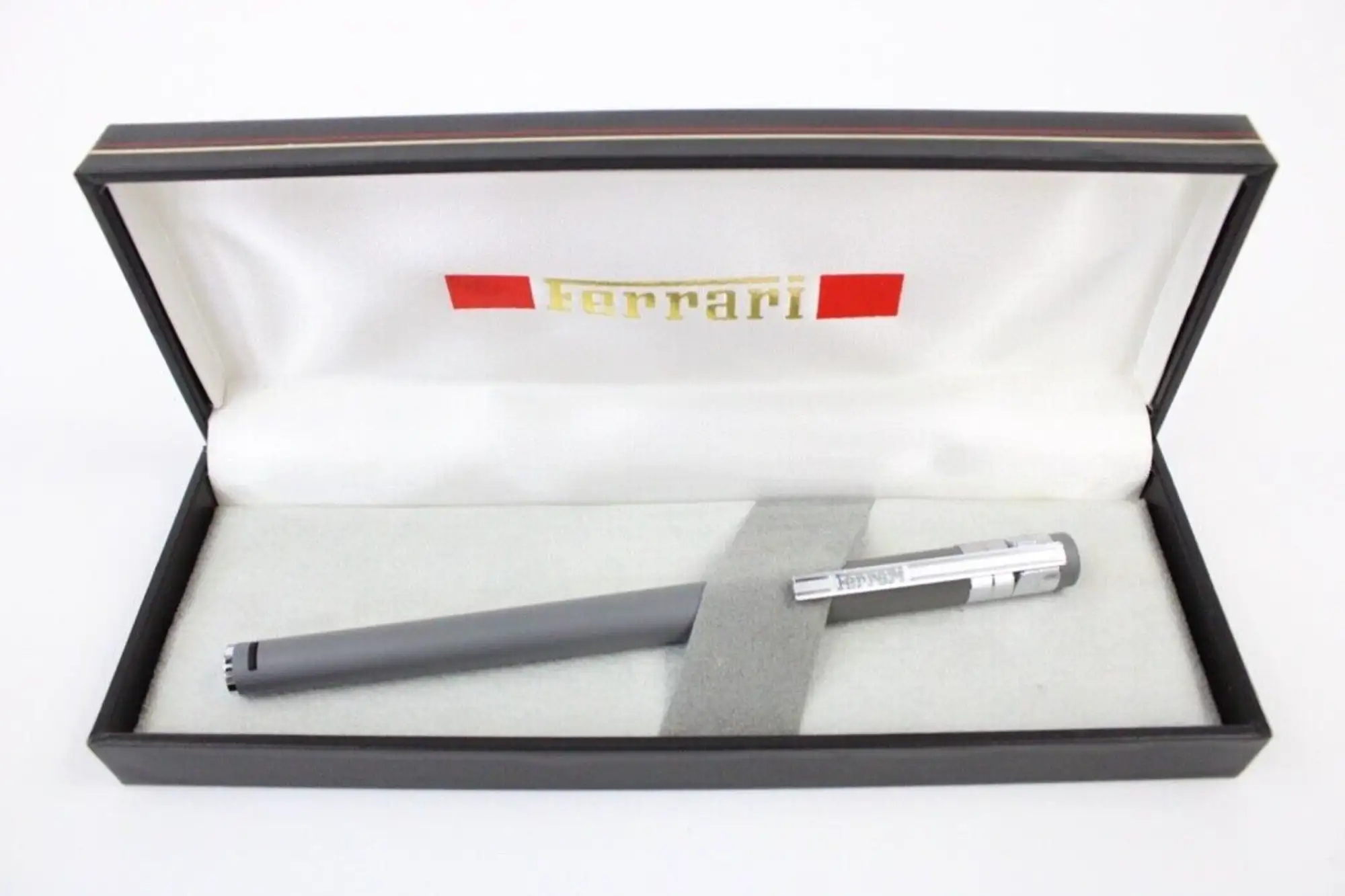 1980-90 Ferrari Formula Cartier Grey Fountain Pen Set 308 32-For Sale