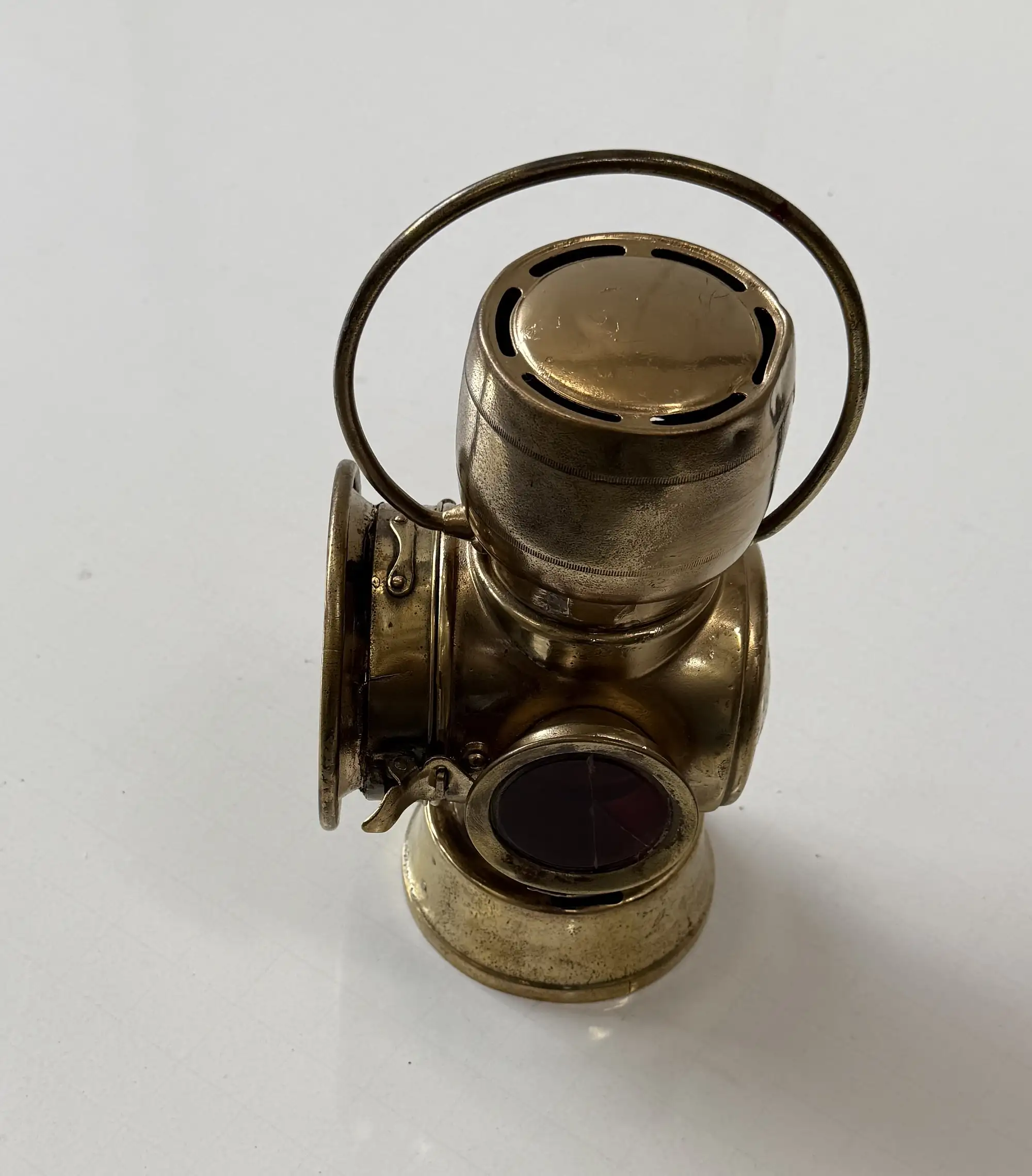 A Pair Of Brass Veteran/Edwardian Motor Car Side Lamps-For Sale