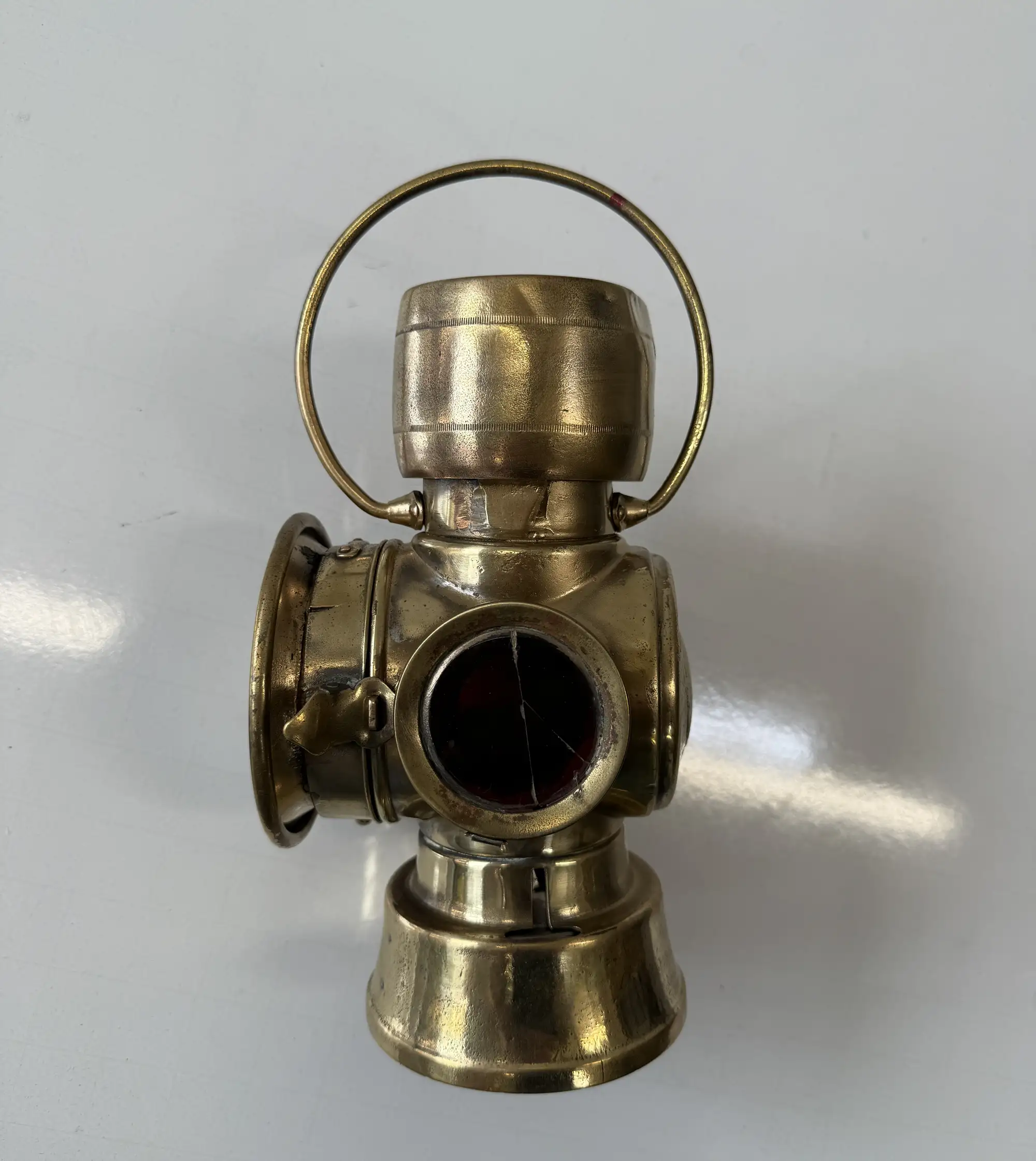 A Pair Of Brass Veteran/Edwardian Motor Car Side Lamps-For Sale