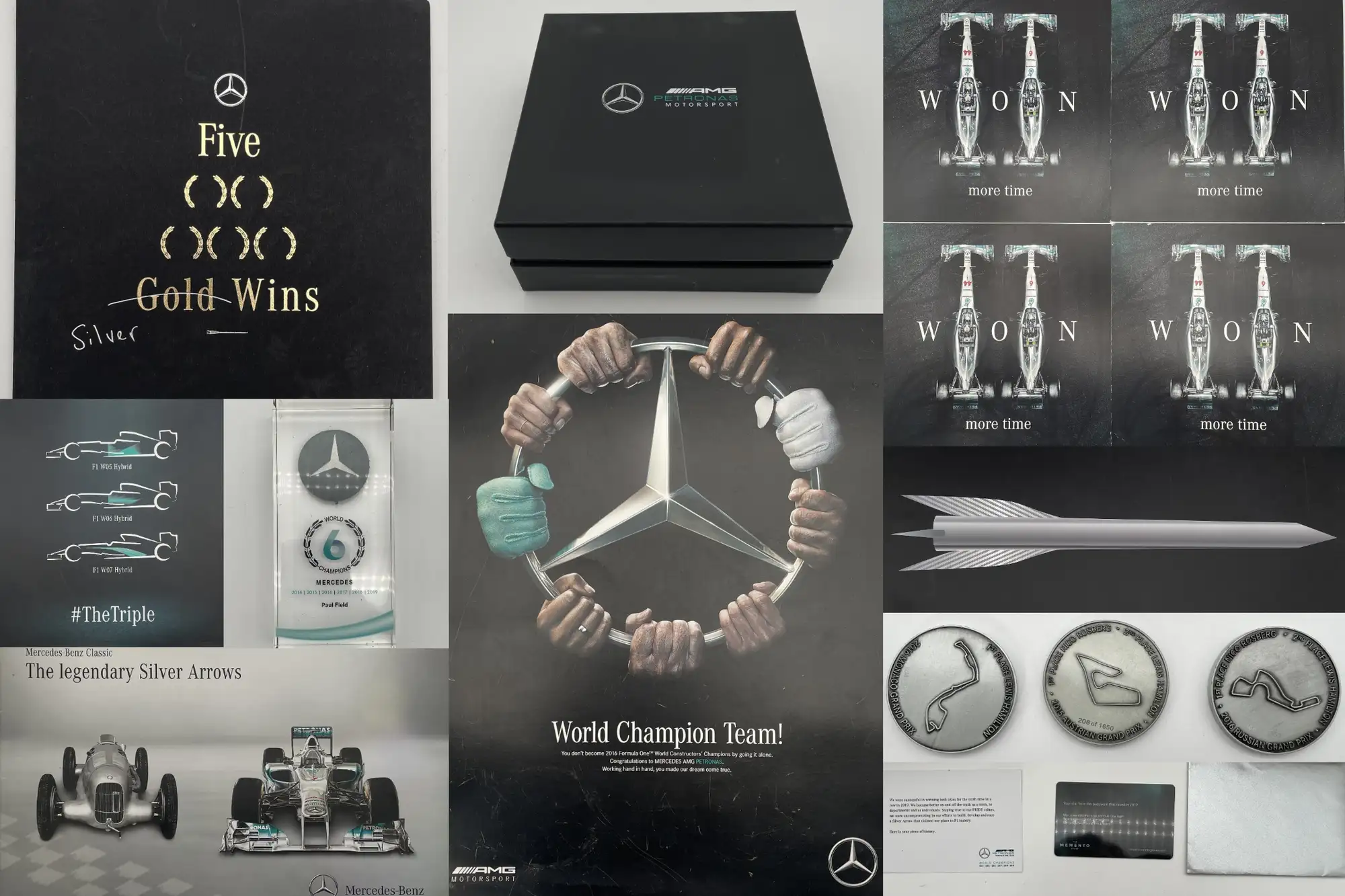 Eclectic Mix of Mercedes AMG Petronas Memerabila From a Seni-For Sale