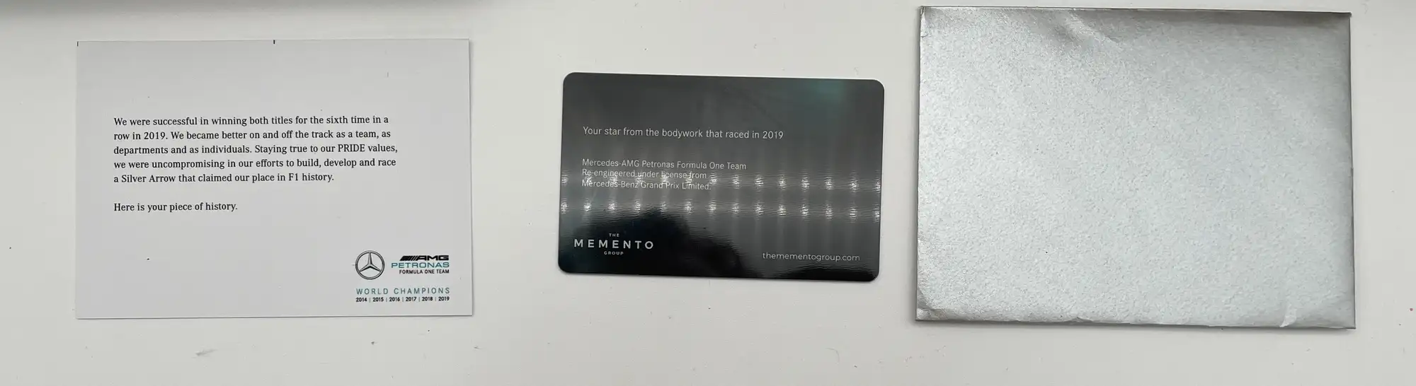 Eclectic Mix of Mercedes AMG Petronas Memerabila From a Seni-For Sale