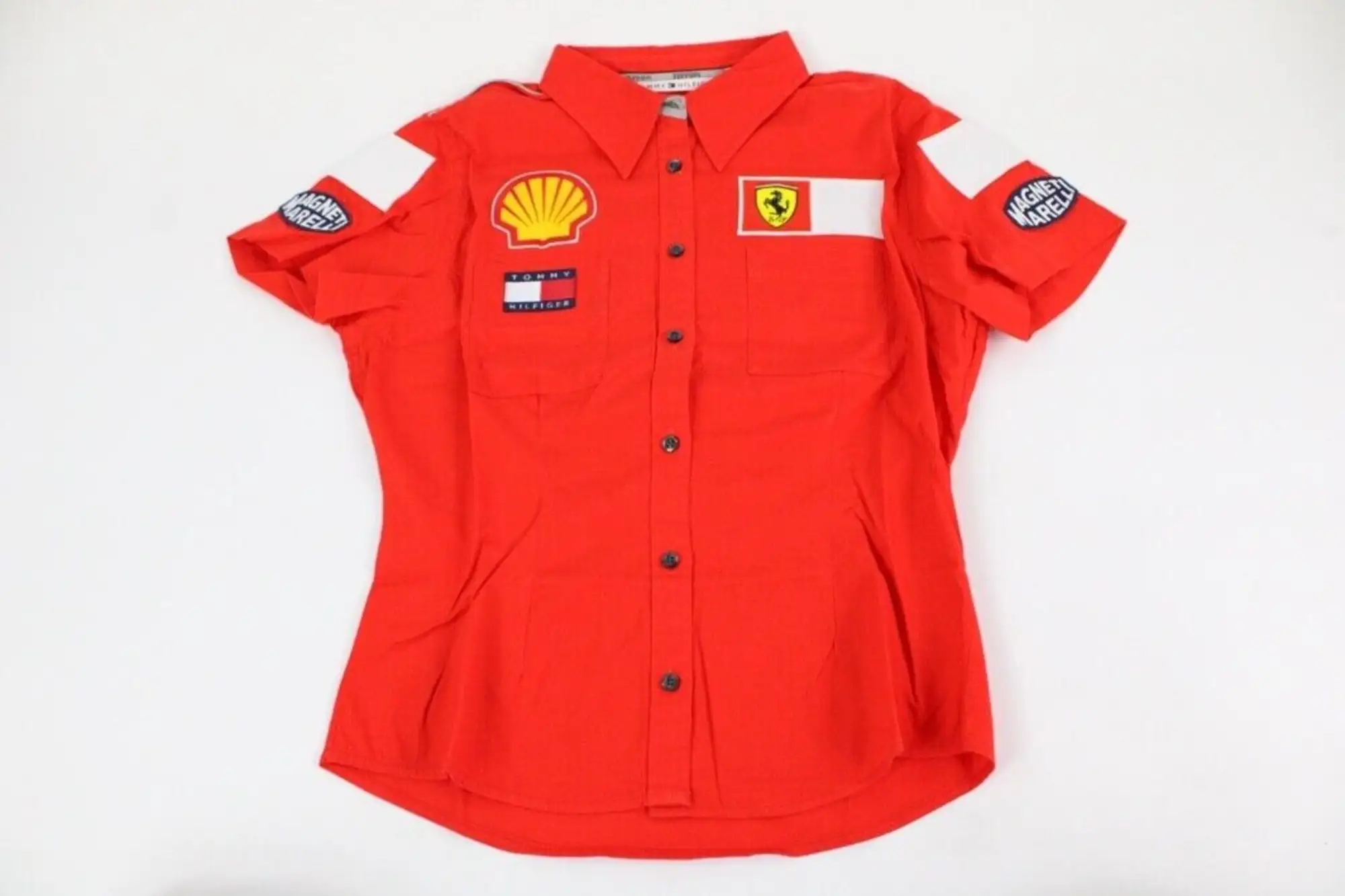 2000s Ferrari Tommy Hilfiger Formula 1 Polo Shirt -For Sale