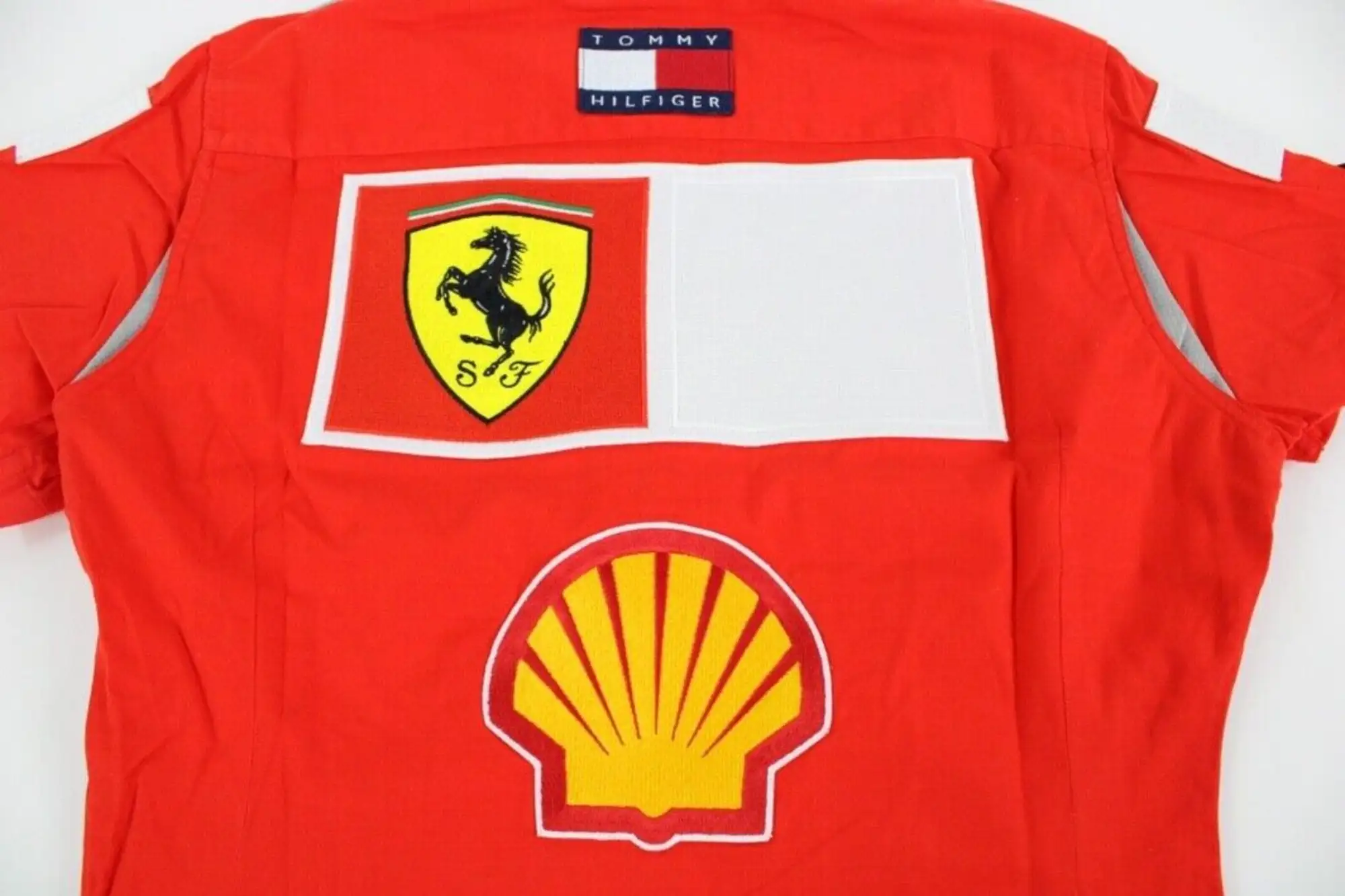 2000s Ferrari Tommy Hilfiger Formula 1 Polo Shirt -For Sale