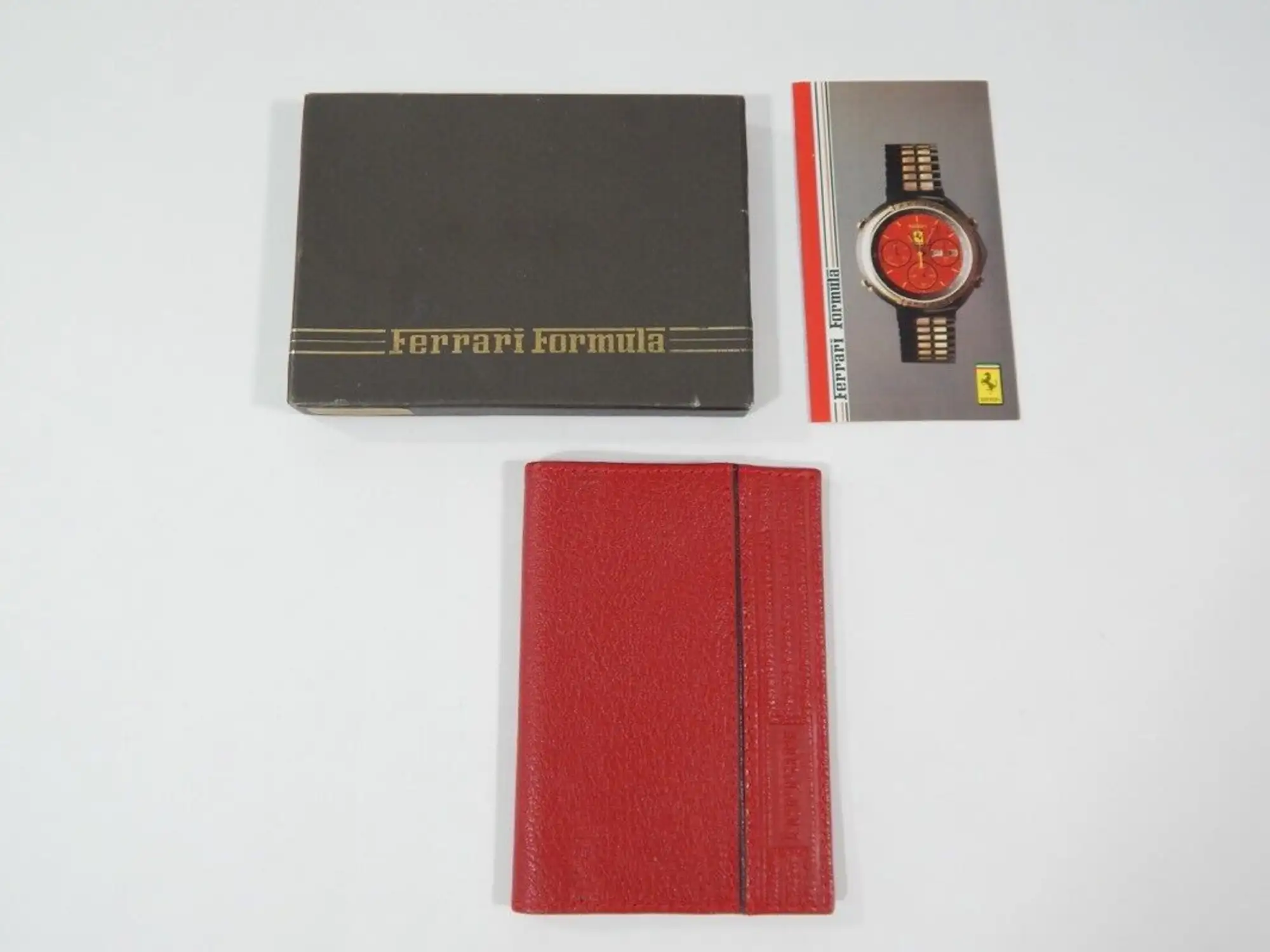 Ferrari Formula Cartier 1980’s Passport Folder Pouch Wallet-For Sale