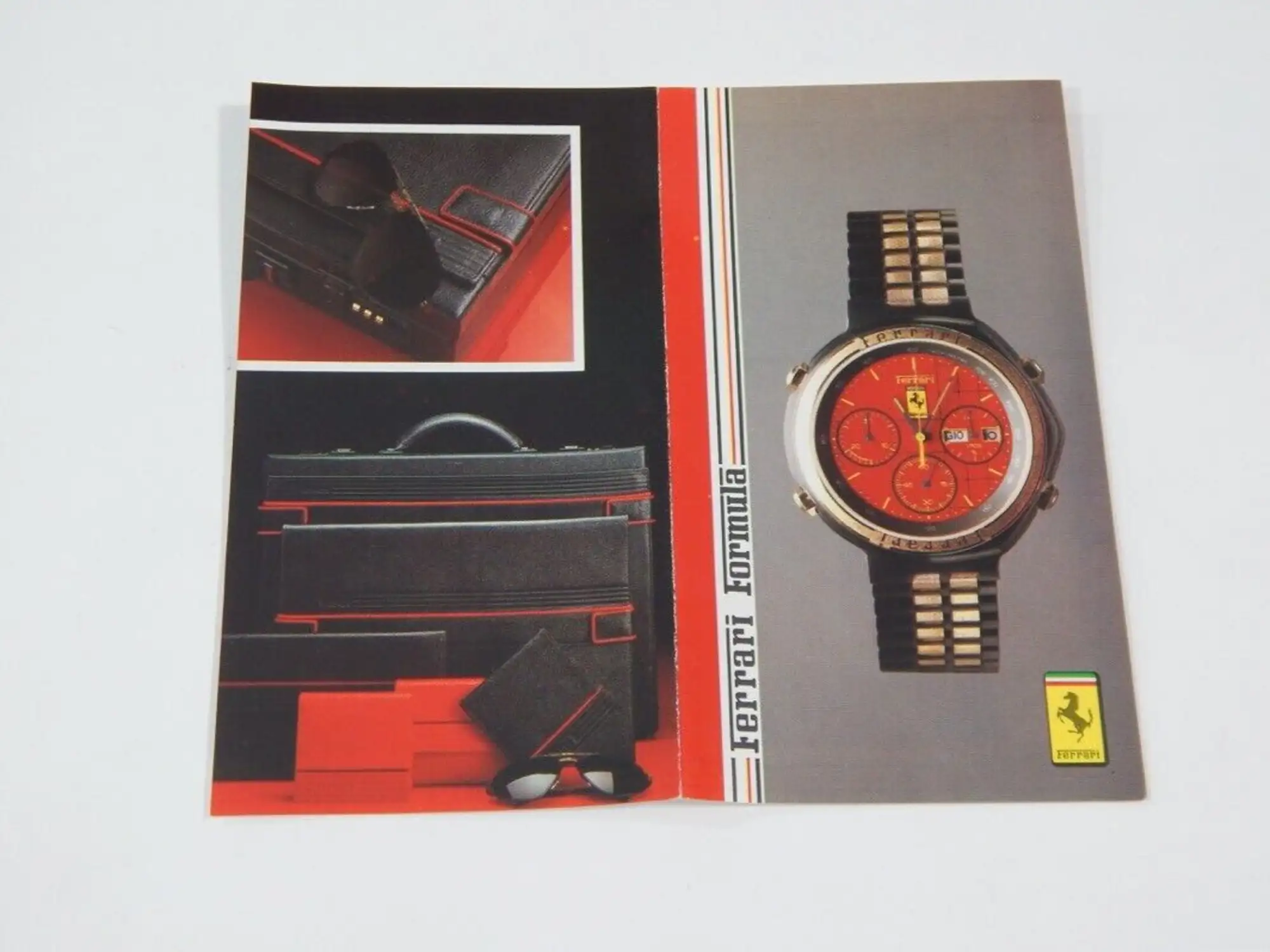 Ferrari Formula Cartier 1980’s Passport Folder Pouch Wallet-For Sale