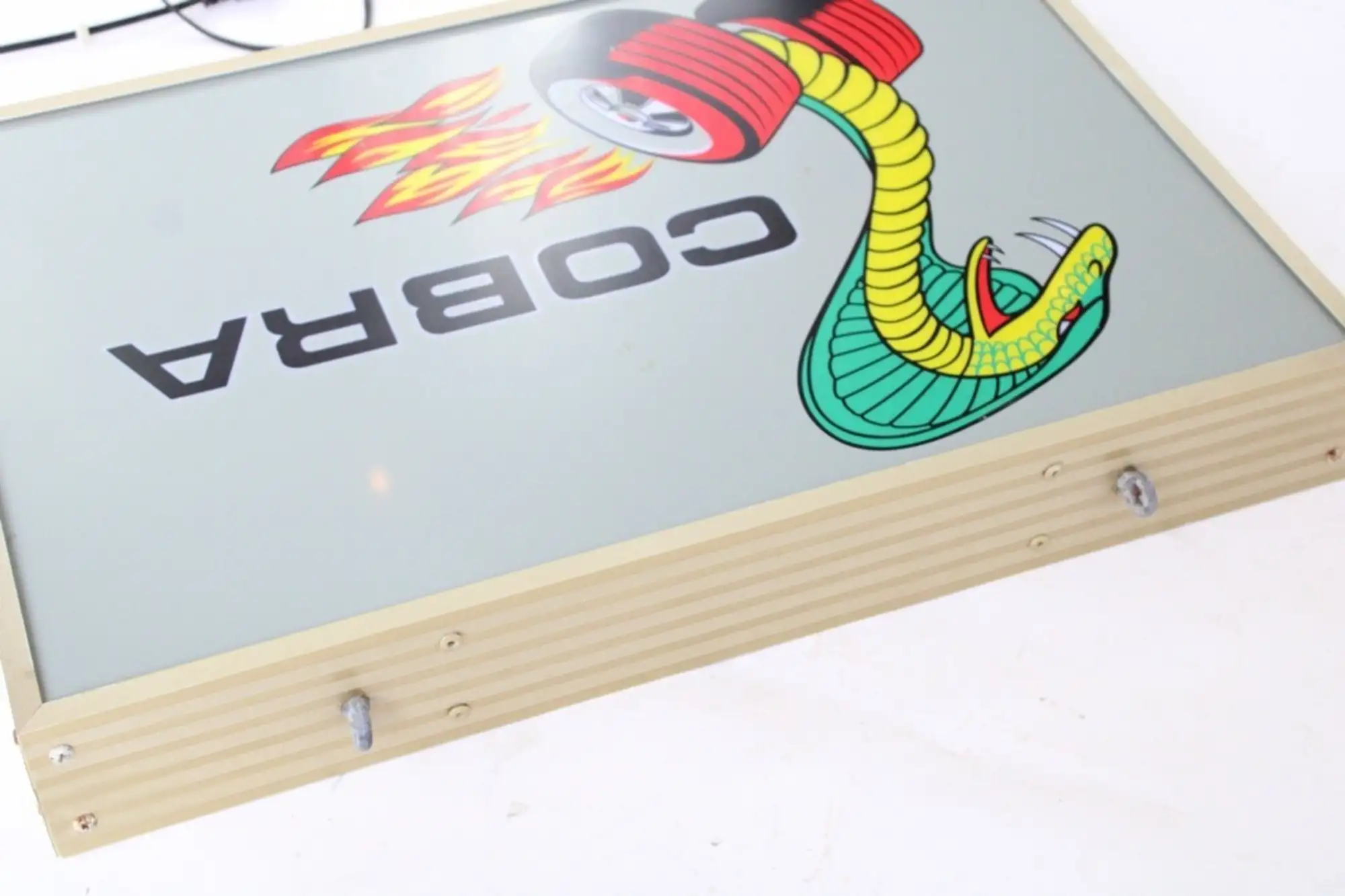 1960s Ford 'Cobra' Shelby Mustang Illuminated Sign-For Sale