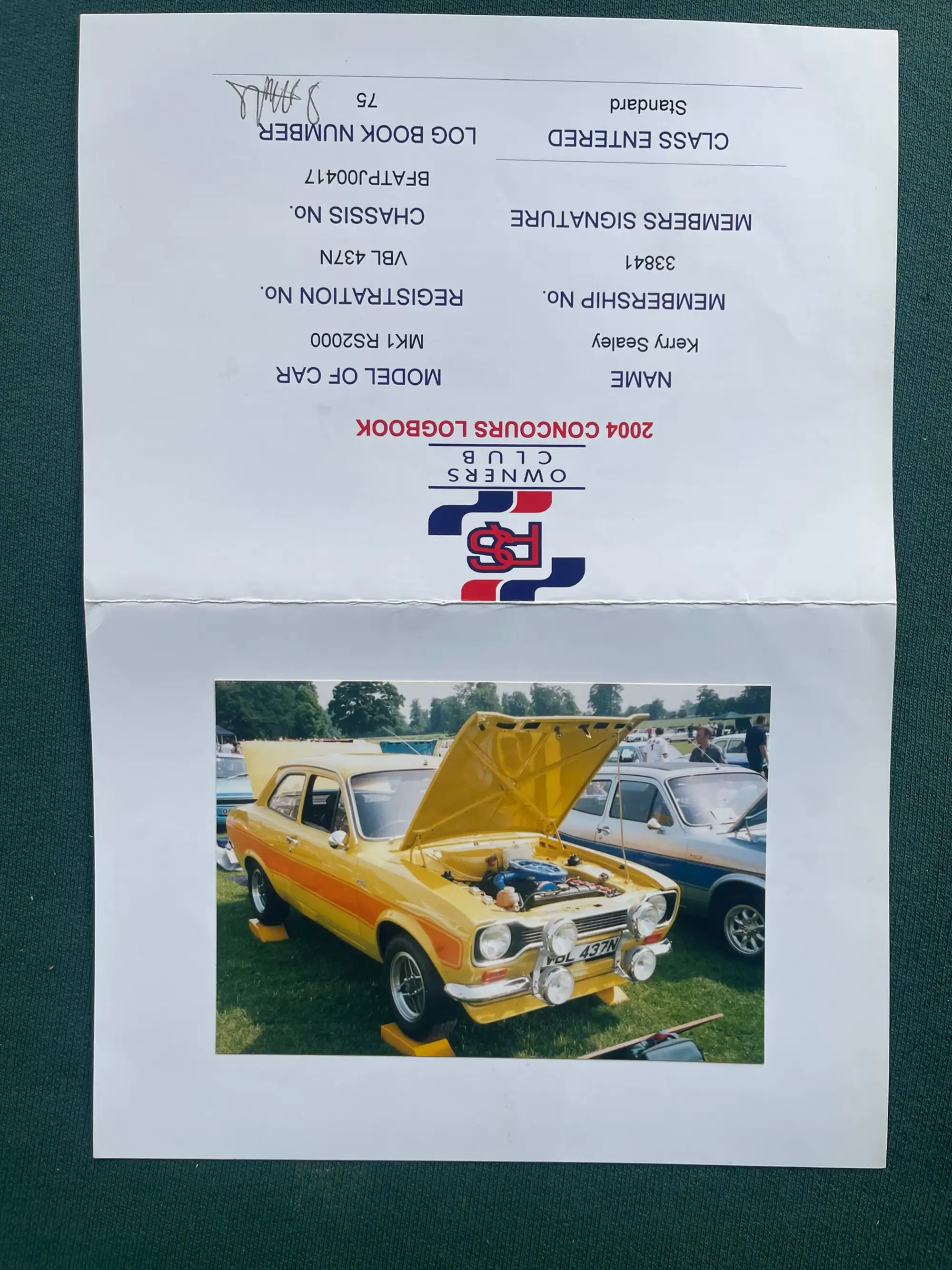 1974 Ford Escort Mk1 RS2000