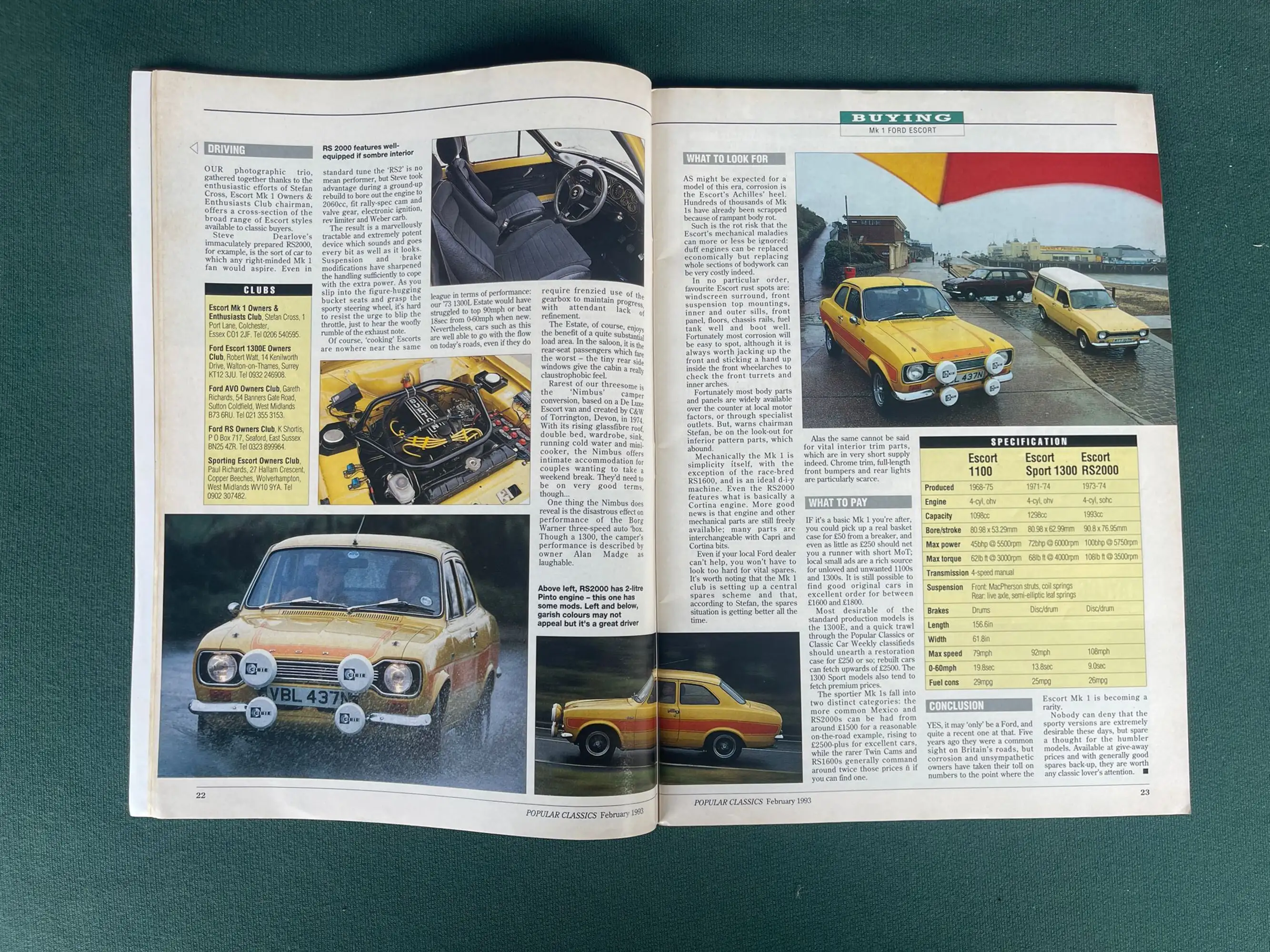 1974 Ford Escort Mk1 RS2000