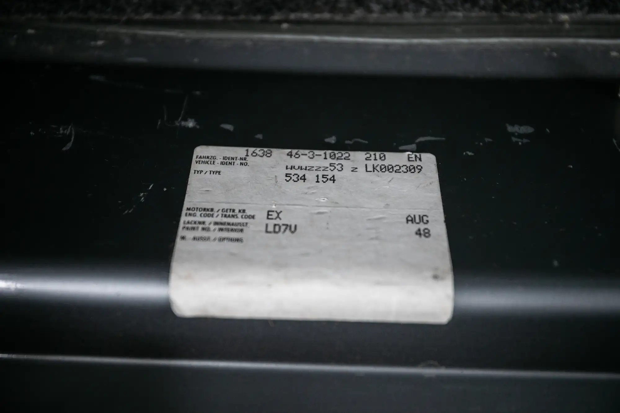 1989 Volkswagen Scirrocco GT II-Sold