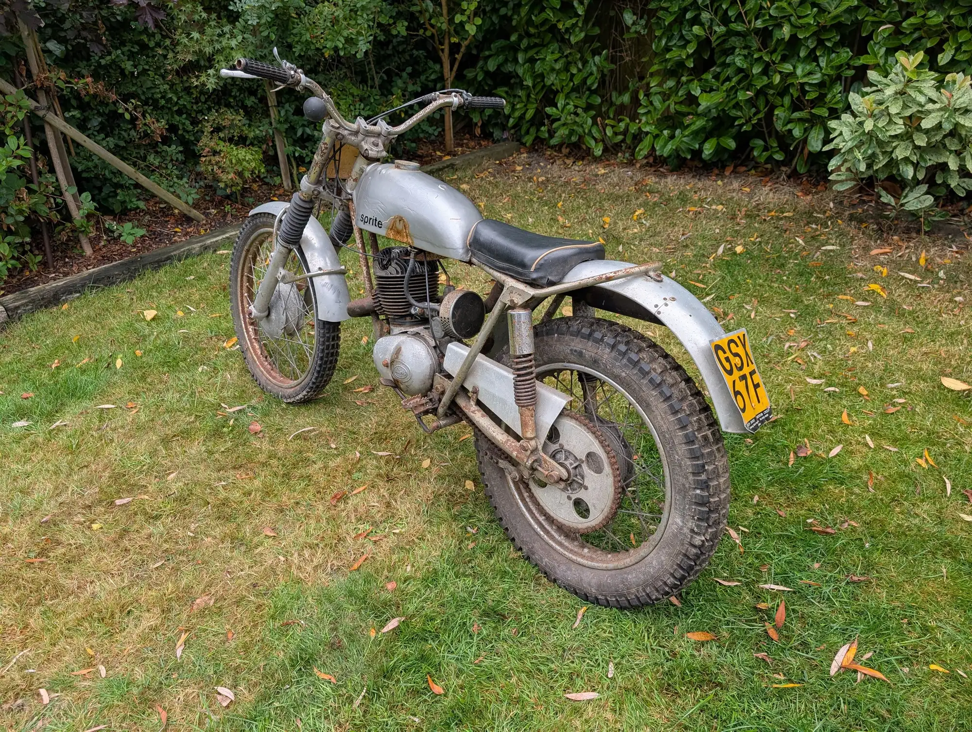 1967 Sprite Trials bike 250 244cc-Sold