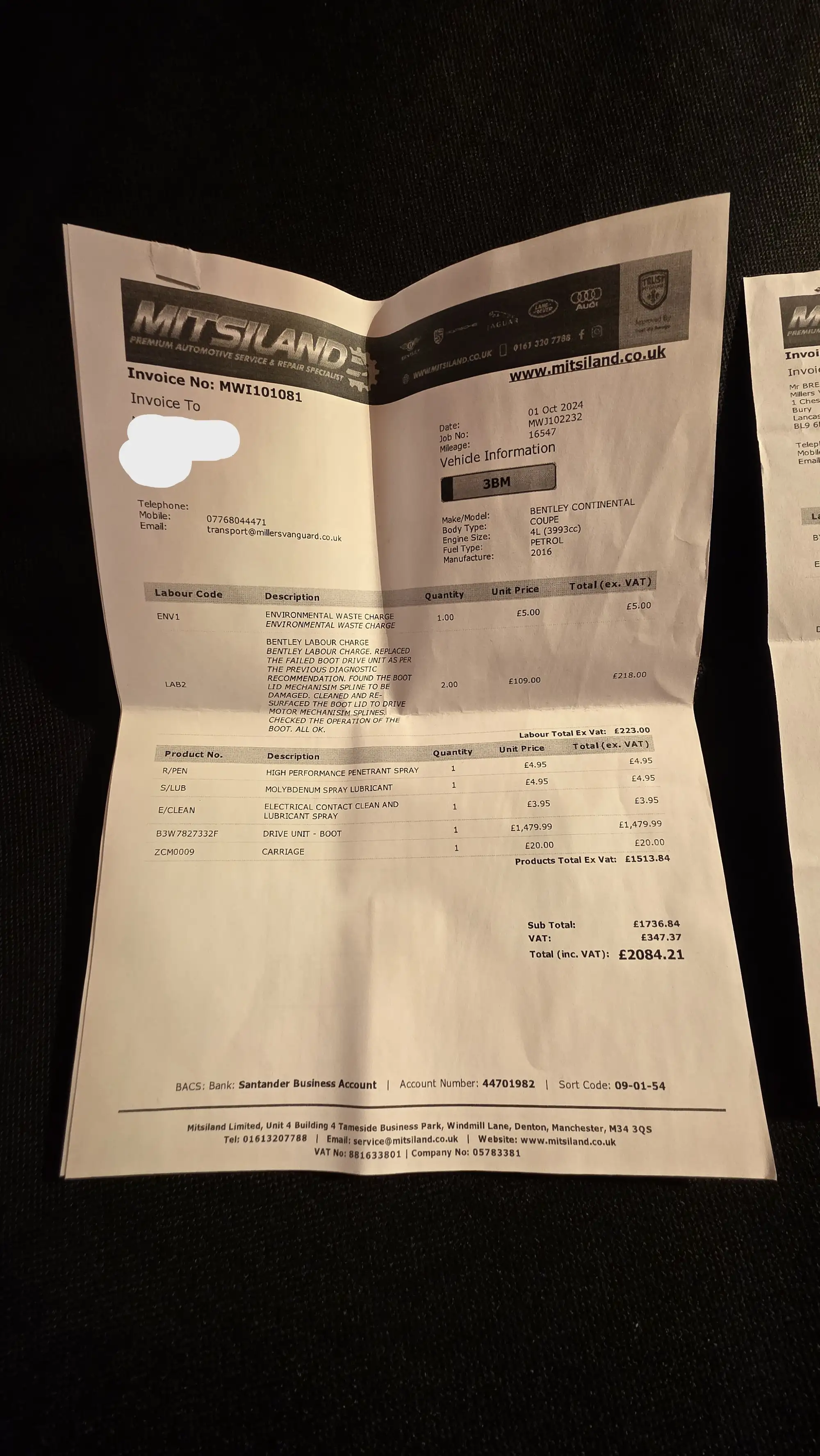 2016 Bentley Continental GTC V8S Mulliner-Sold