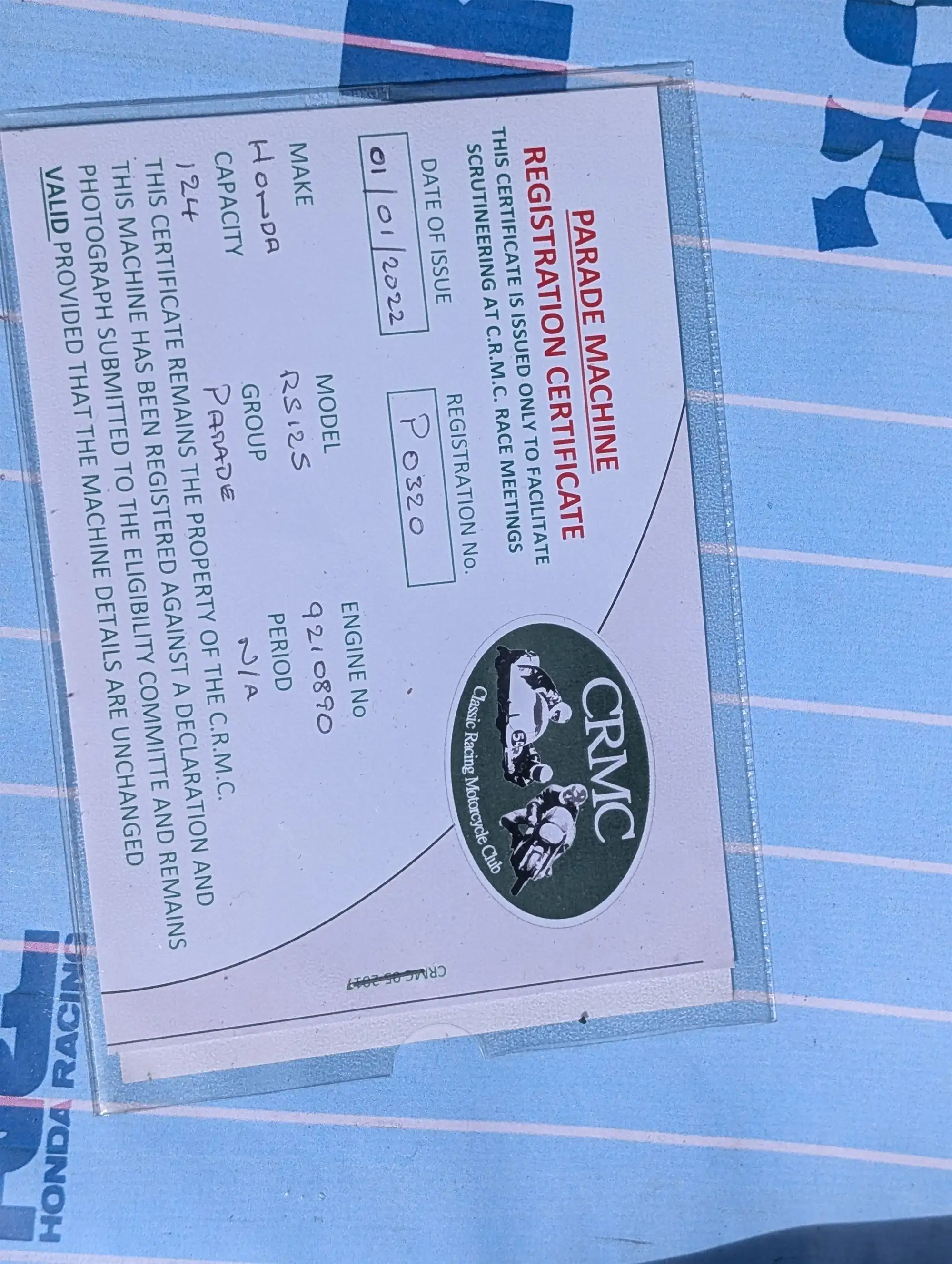 1992 Honda RS125R 124cc-Sold