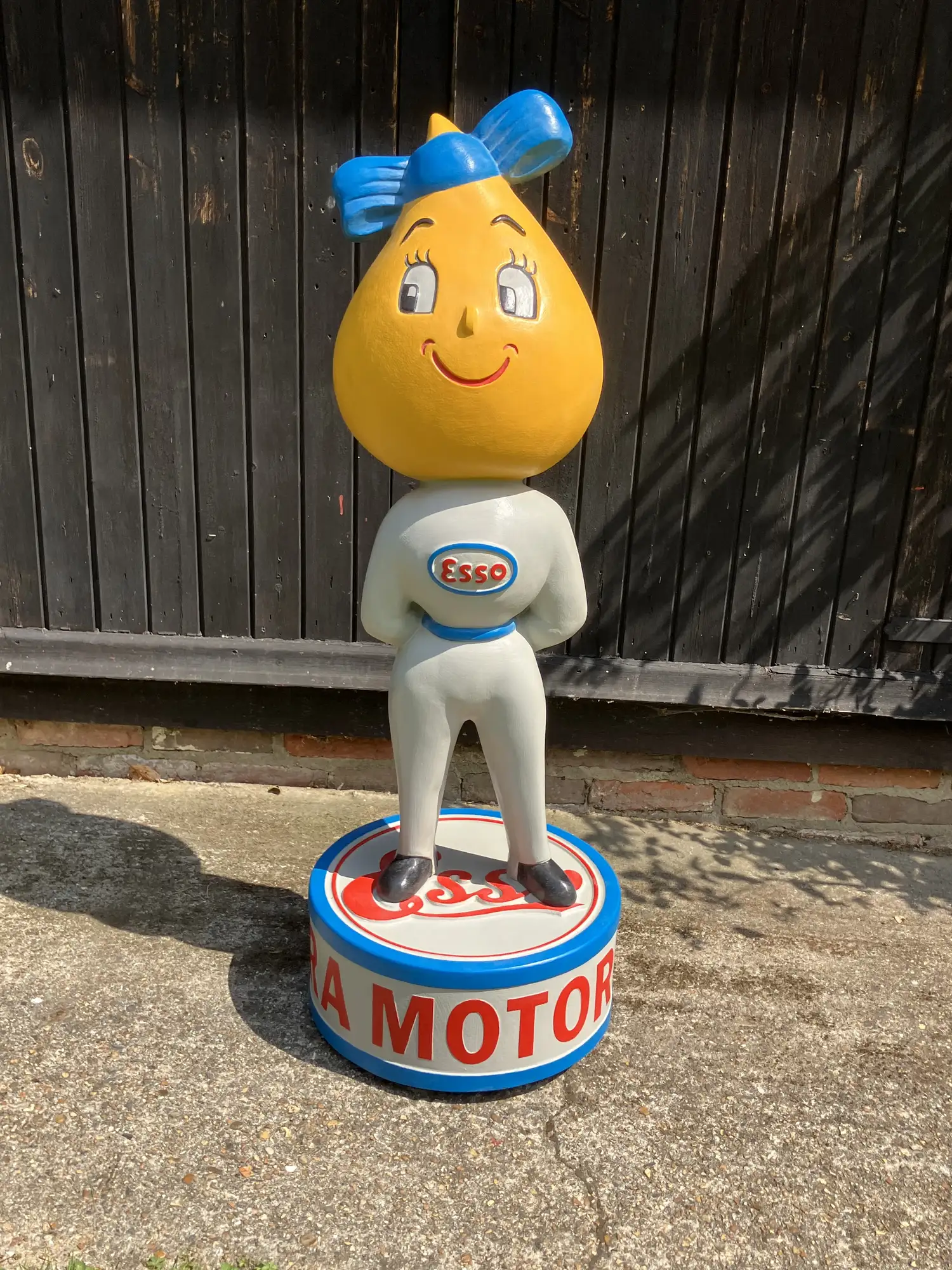 Hand-Painted Fibreglass Miss Drip Forecourt Figure-For Sale