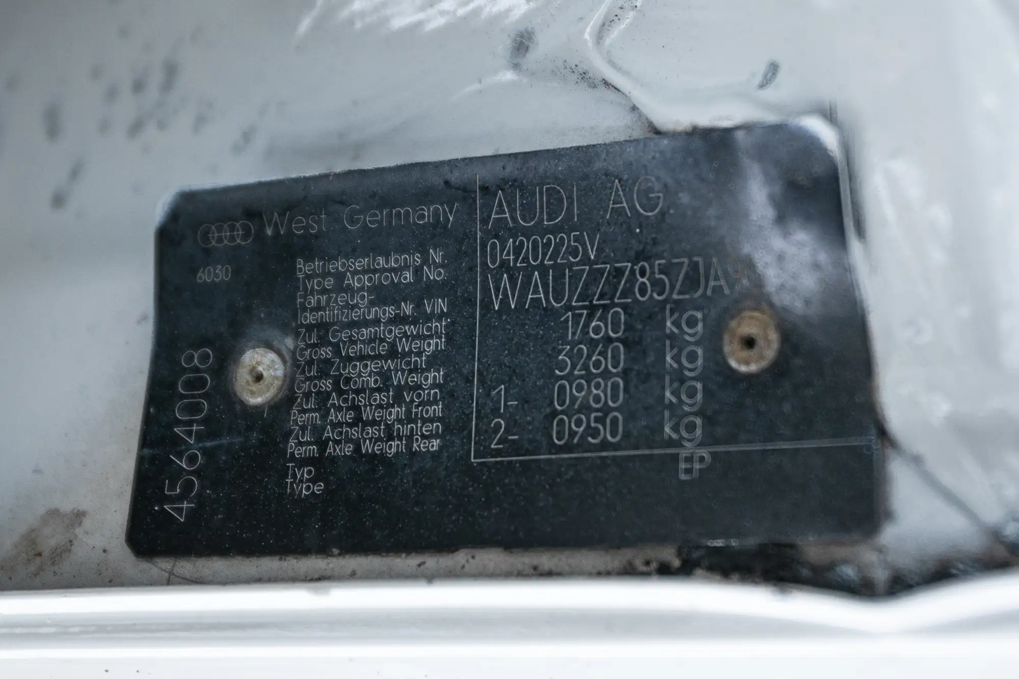 1988 Audi Quattro UR MB-Sold