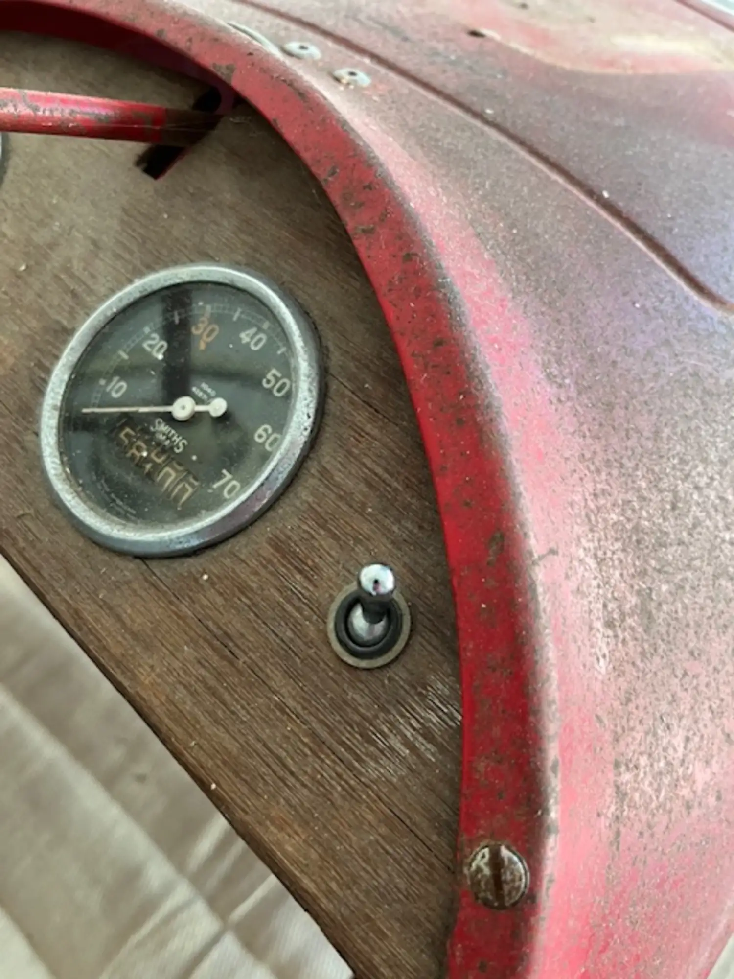 Tri-ang Vanwall Grand Prix Pedal Car With Period Custom Dash-For Sale