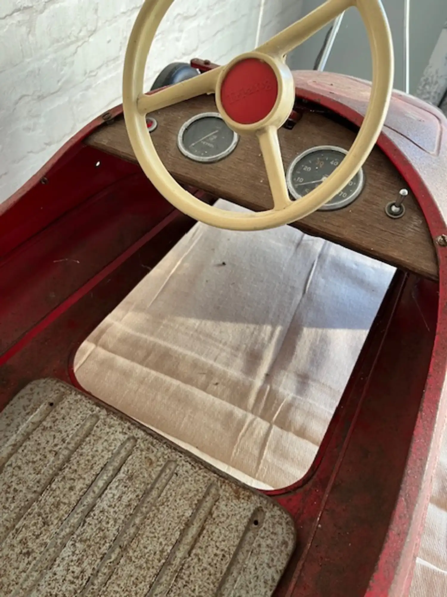 Tri-ang Vanwall Grand Prix Pedal Car With Period Custom Dash-For Sale