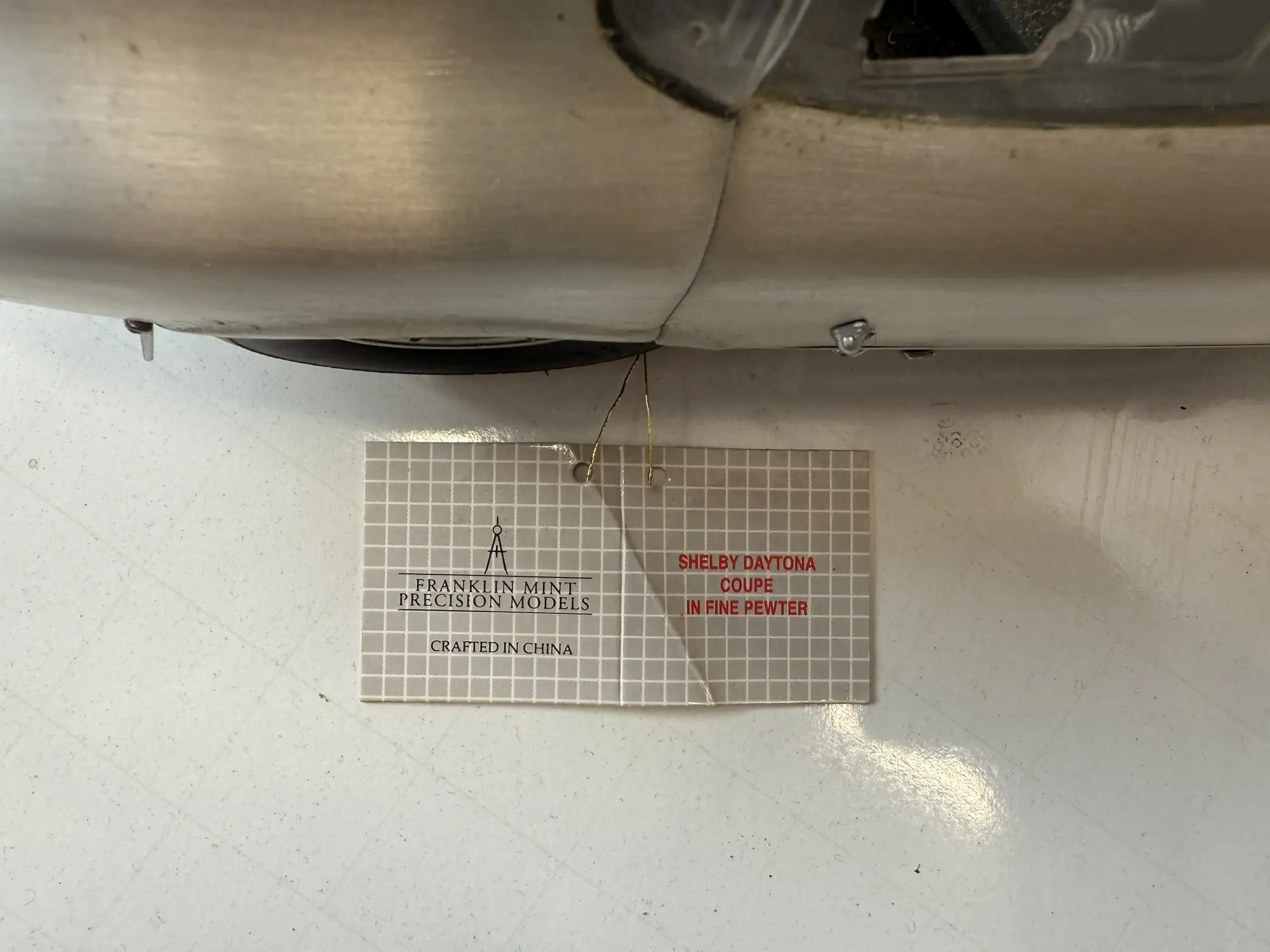 1:12 Scale Shelby Daytona Model by Franklin Mint in Pewter-Sold