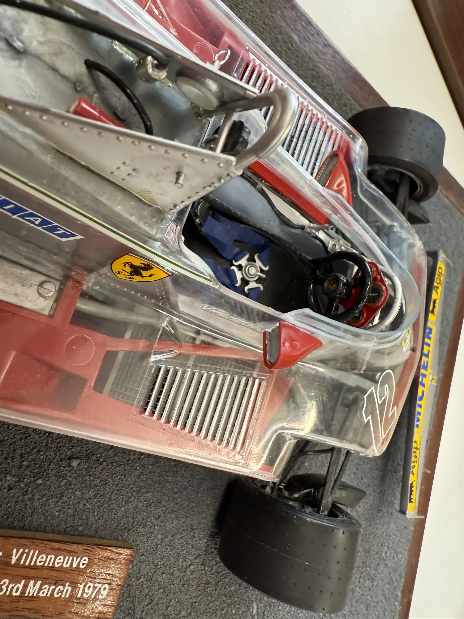 A Very Unusual 1:12 Scale Gilles Villeneuve 1979 Ferrari 312-Sold