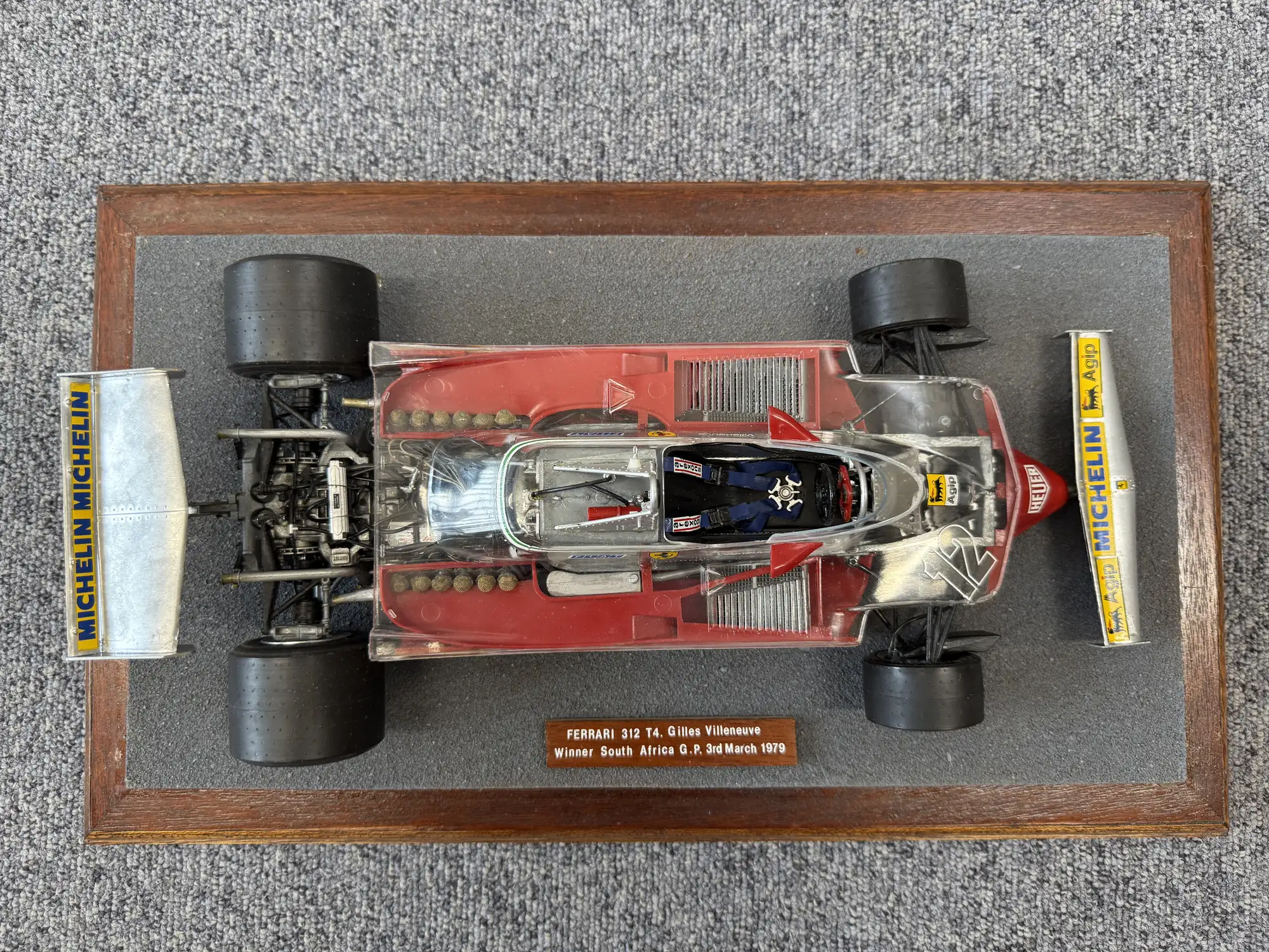 A Very Unusual 1:12 Scale Gilles Villeneuve 1979 Ferrari 312-Sold
