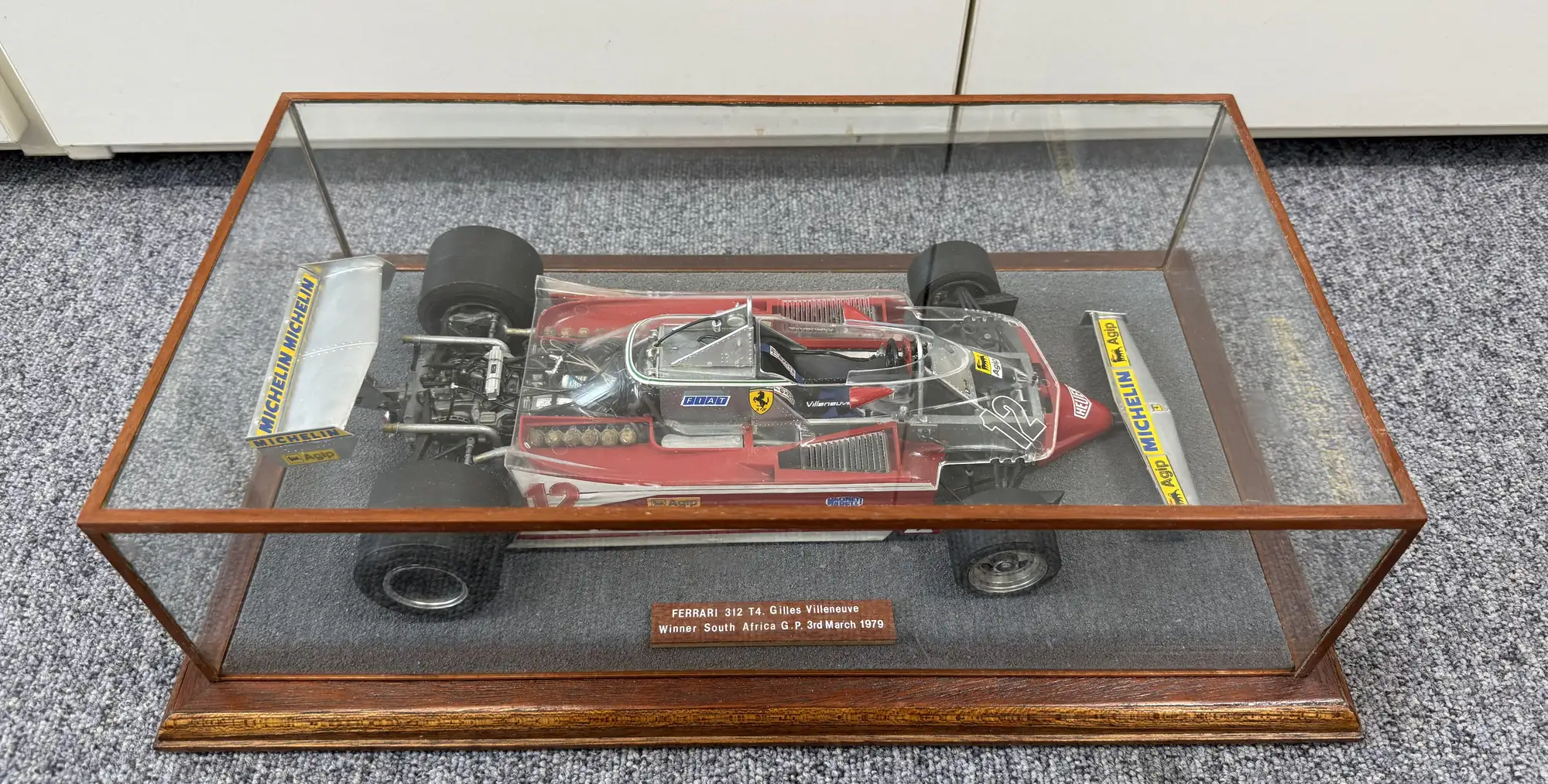 A Very Unusual 1:12 Scale Gilles Villeneuve 1979 Ferrari 312-Sold