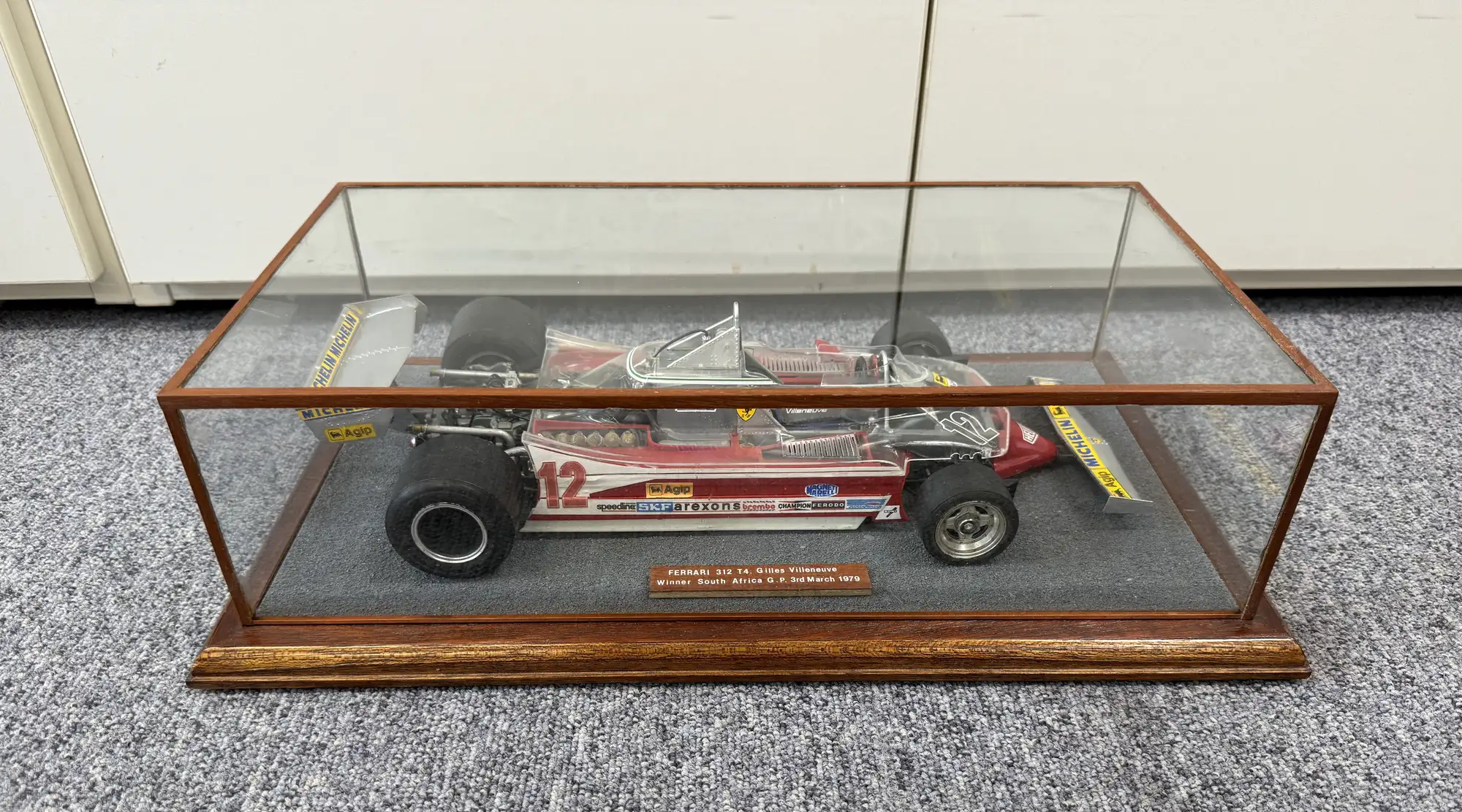 A Very Unusual 1:12 Scale Gilles Villeneuve 1979 Ferrari 312-Sold