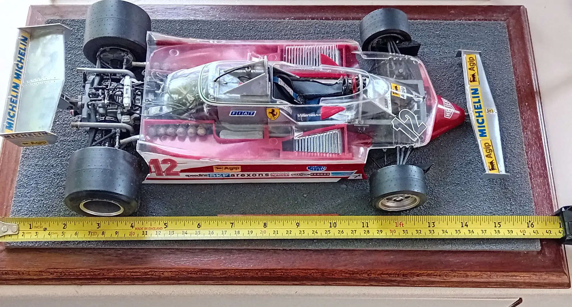 A Very Unusual 1:12 Scale Gilles Villeneuve 1979 Ferrari 312-Sold